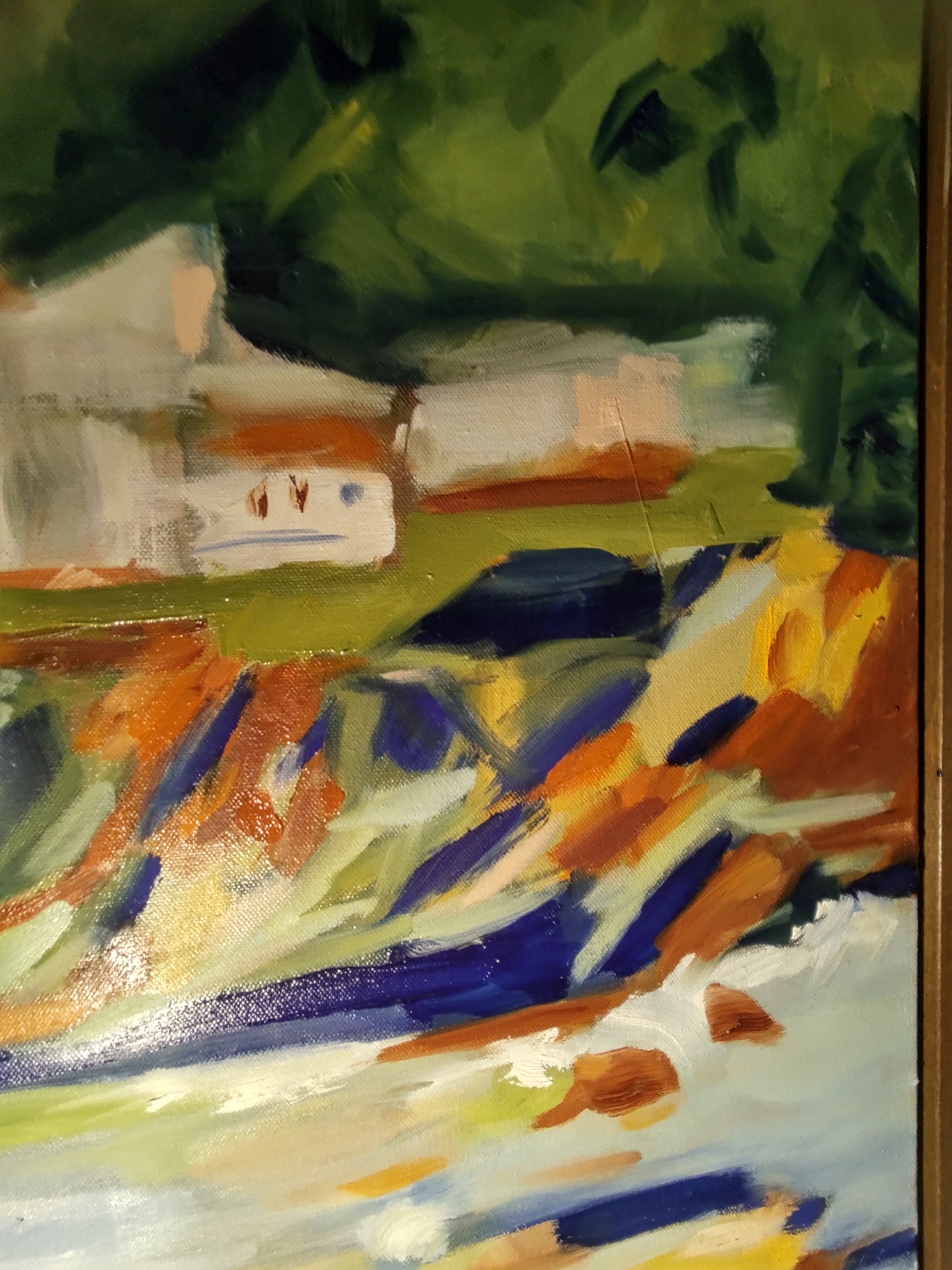 PA- DILLON BEACH-OCEANA FROM THE SEA 36 x 36 Oil on Canvas GALLERY EXHIBIT