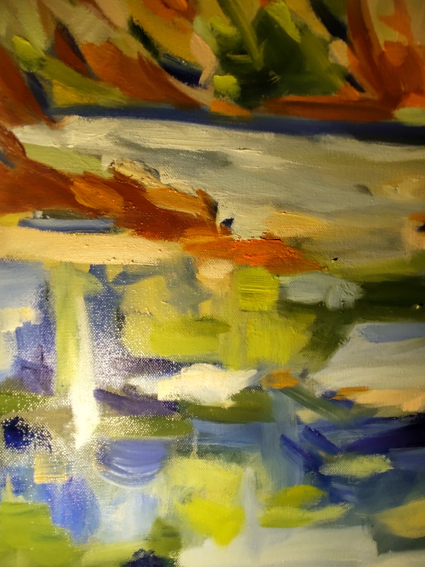PA- DILLON BEACH-OCEANA FROM THE SEA 36 x 36 Oil on Canvas GALLERY EXHIBIT
