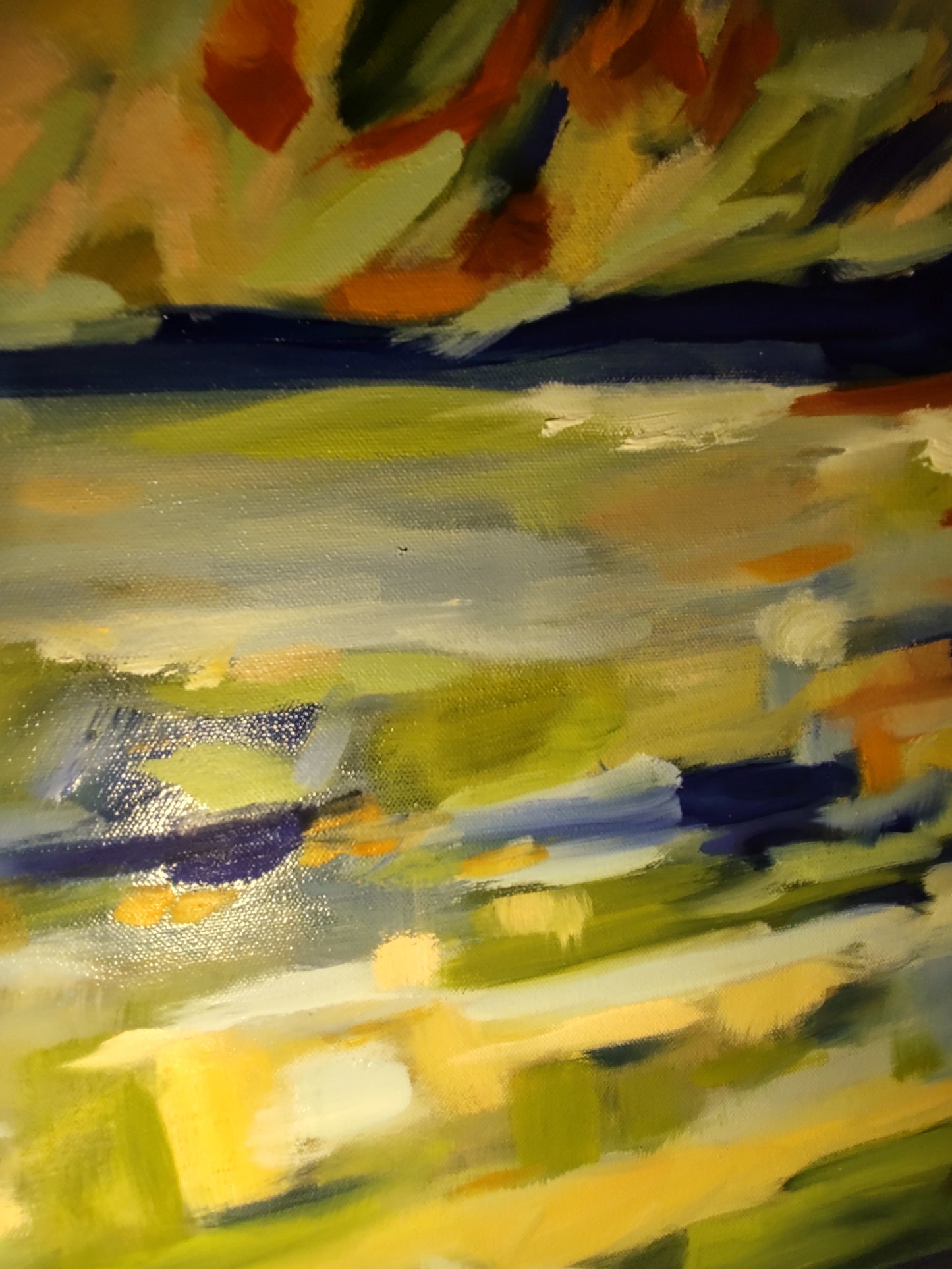 PA- DILLON BEACH-OCEANA FROM THE SEA 36 x 36 Oil on Canvas GALLERY EXHIBIT
