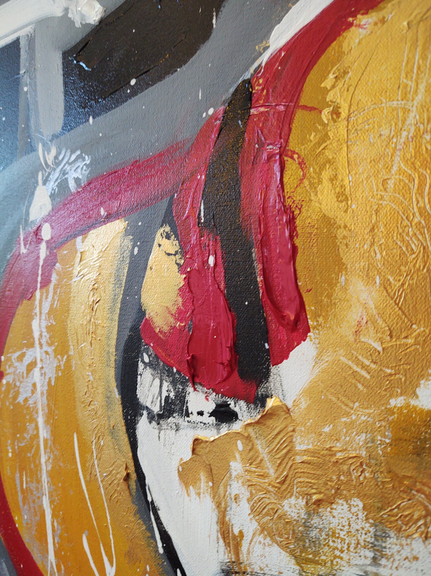 V Shaken and Stirred - 48x60 - Abstract Diptych - Gallery Exhibit
