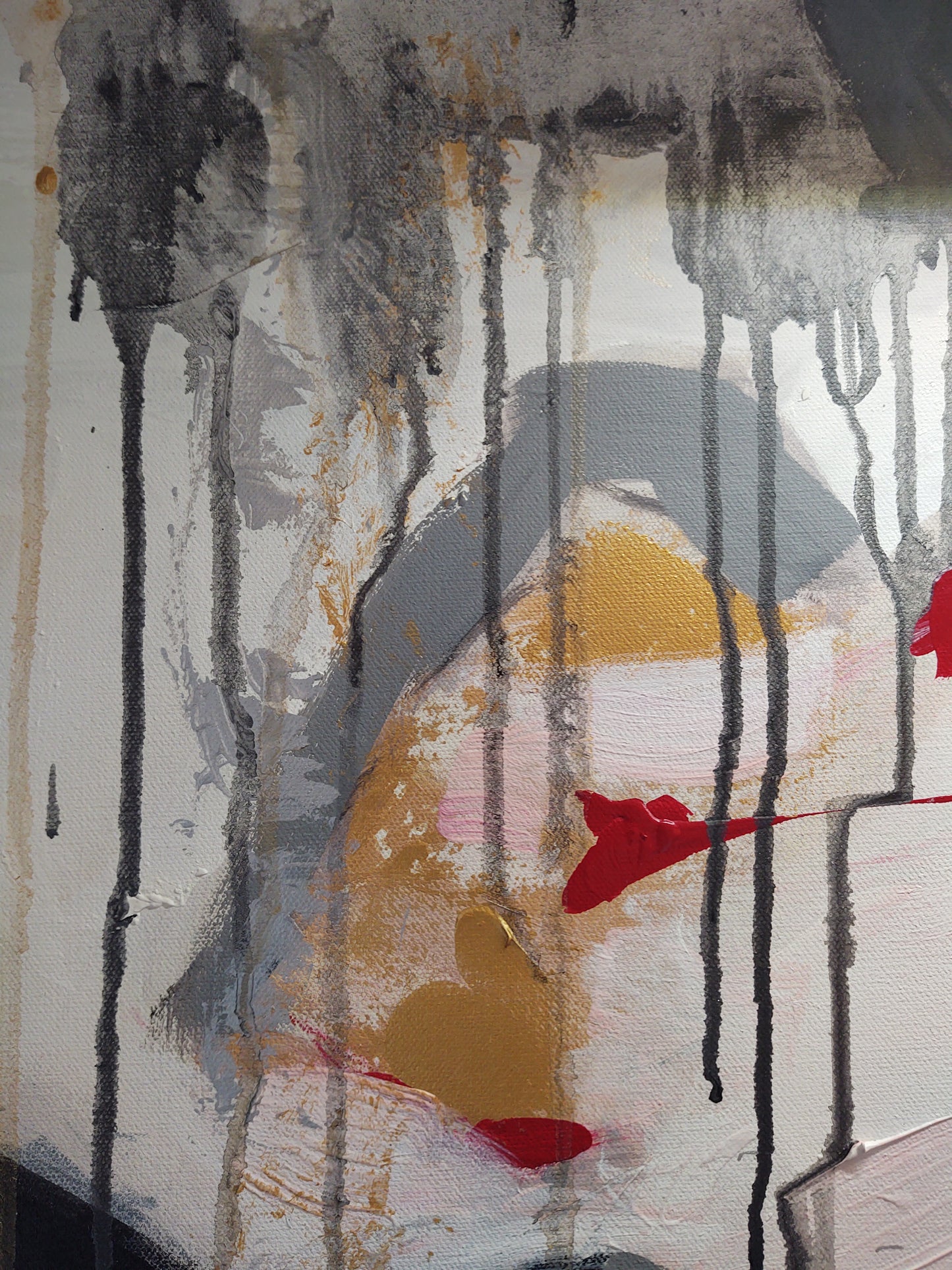 V Shaken and Stirred - 48x60 - Abstract Diptych - Gallery Exhibit