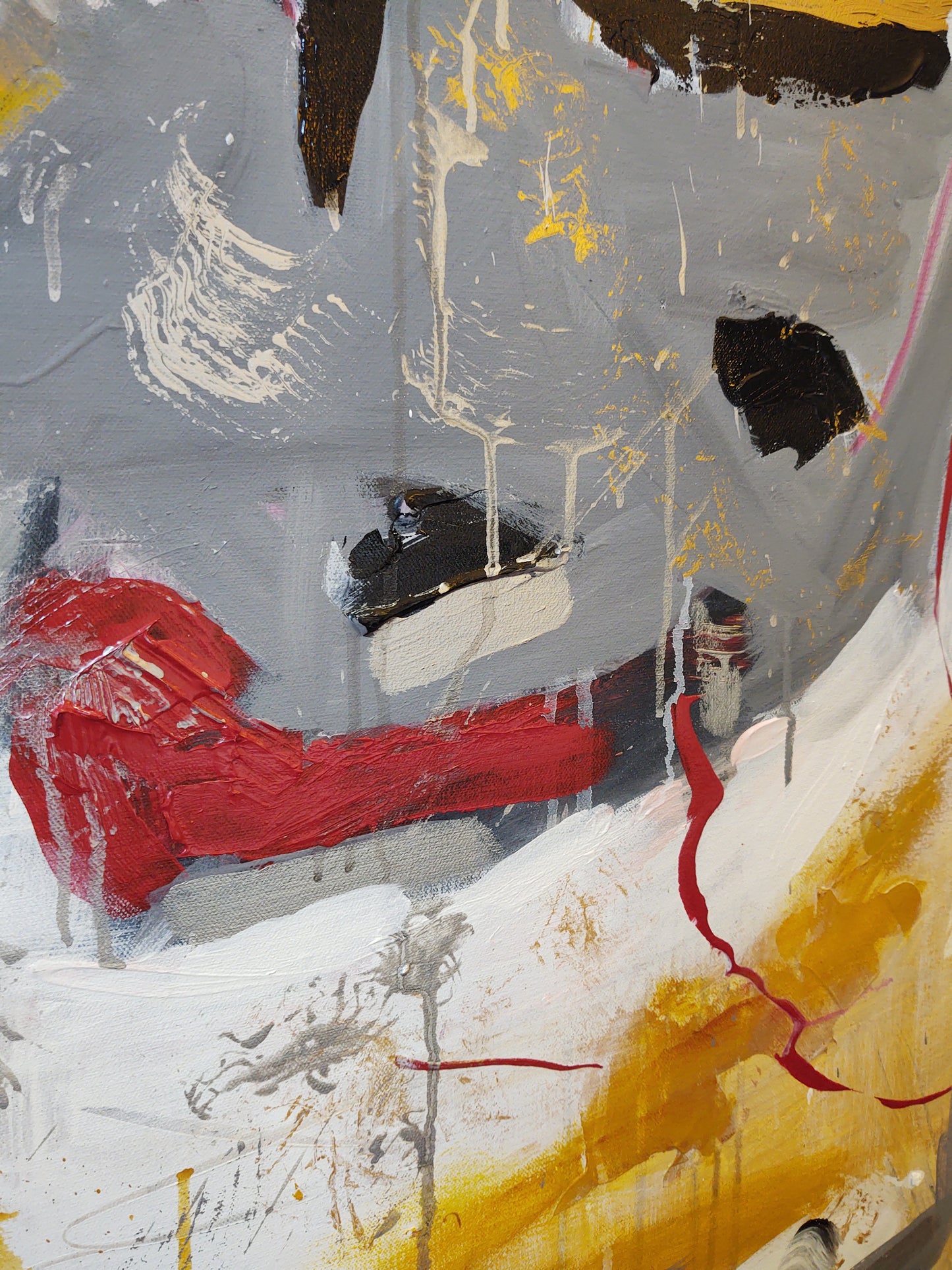 V Shaken and Stirred - 48x60 - Abstract Diptych - Gallery Exhibit