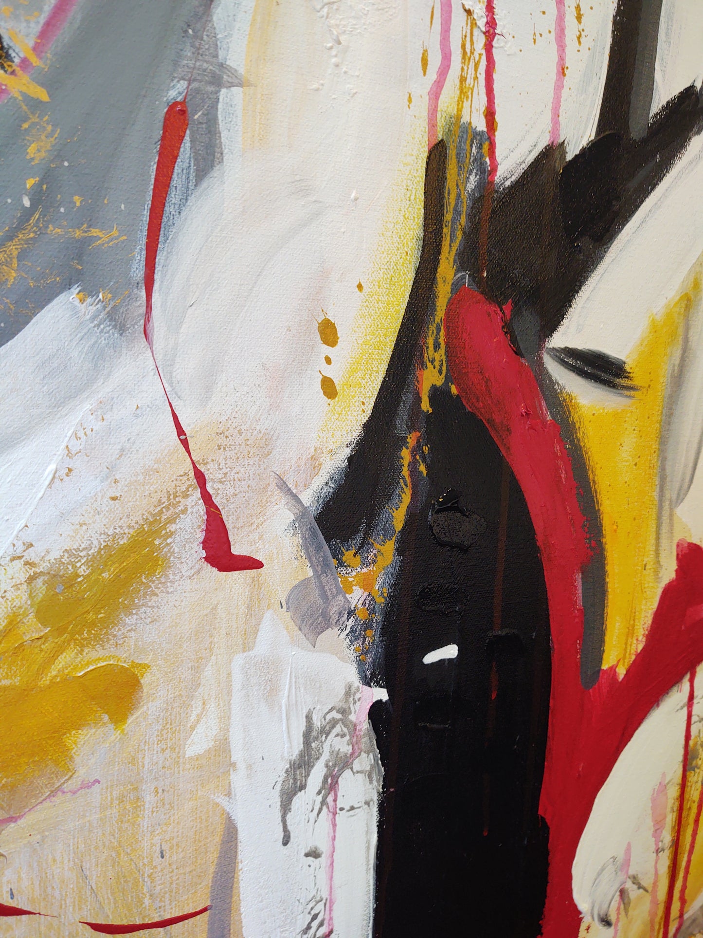 V Shaken and Stirred - 48x60 - Abstract Diptych - Gallery Exhibit