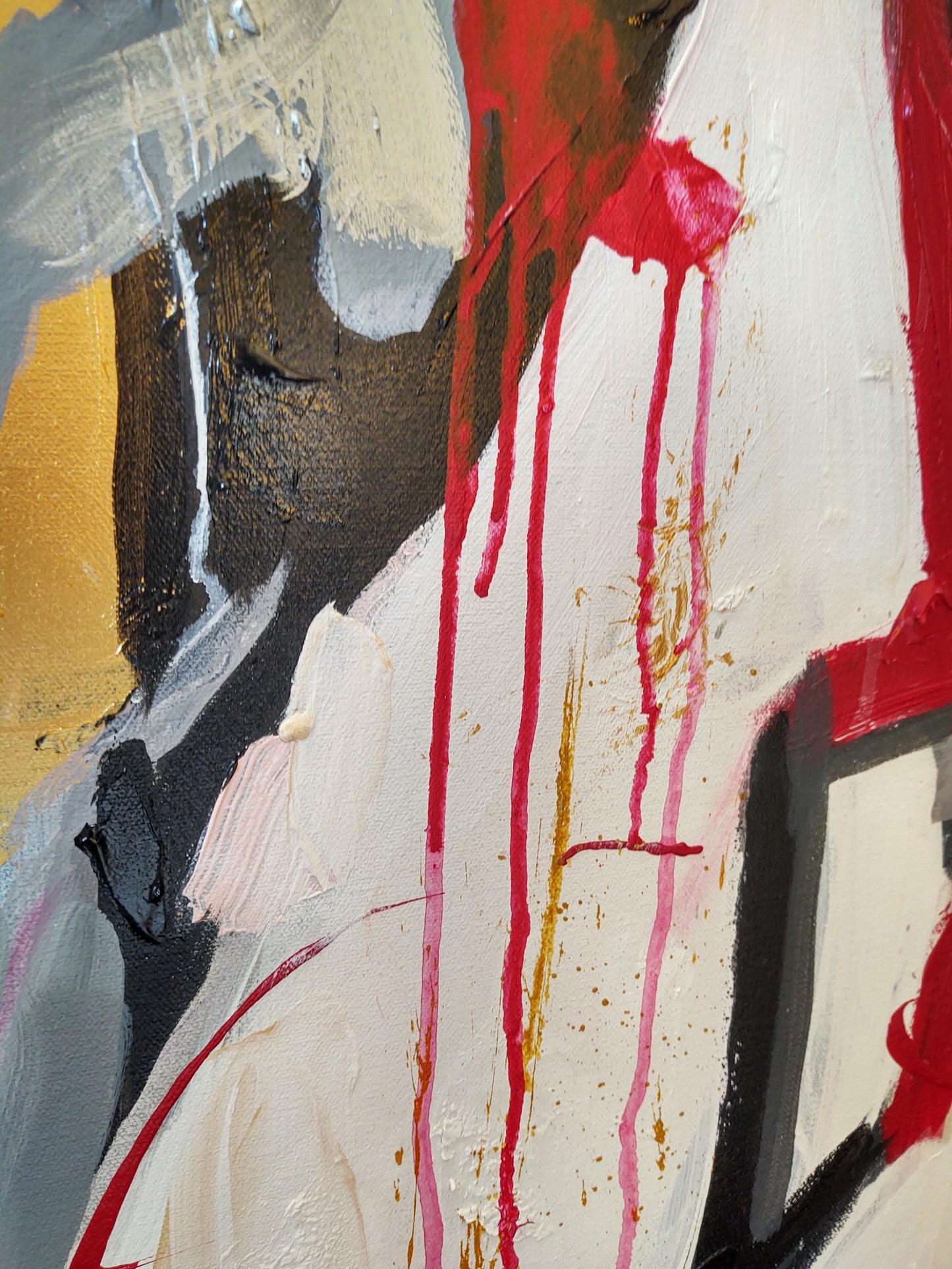 V Shaken and Stirred - 48x60 - Abstract Diptych - Gallery Exhibit