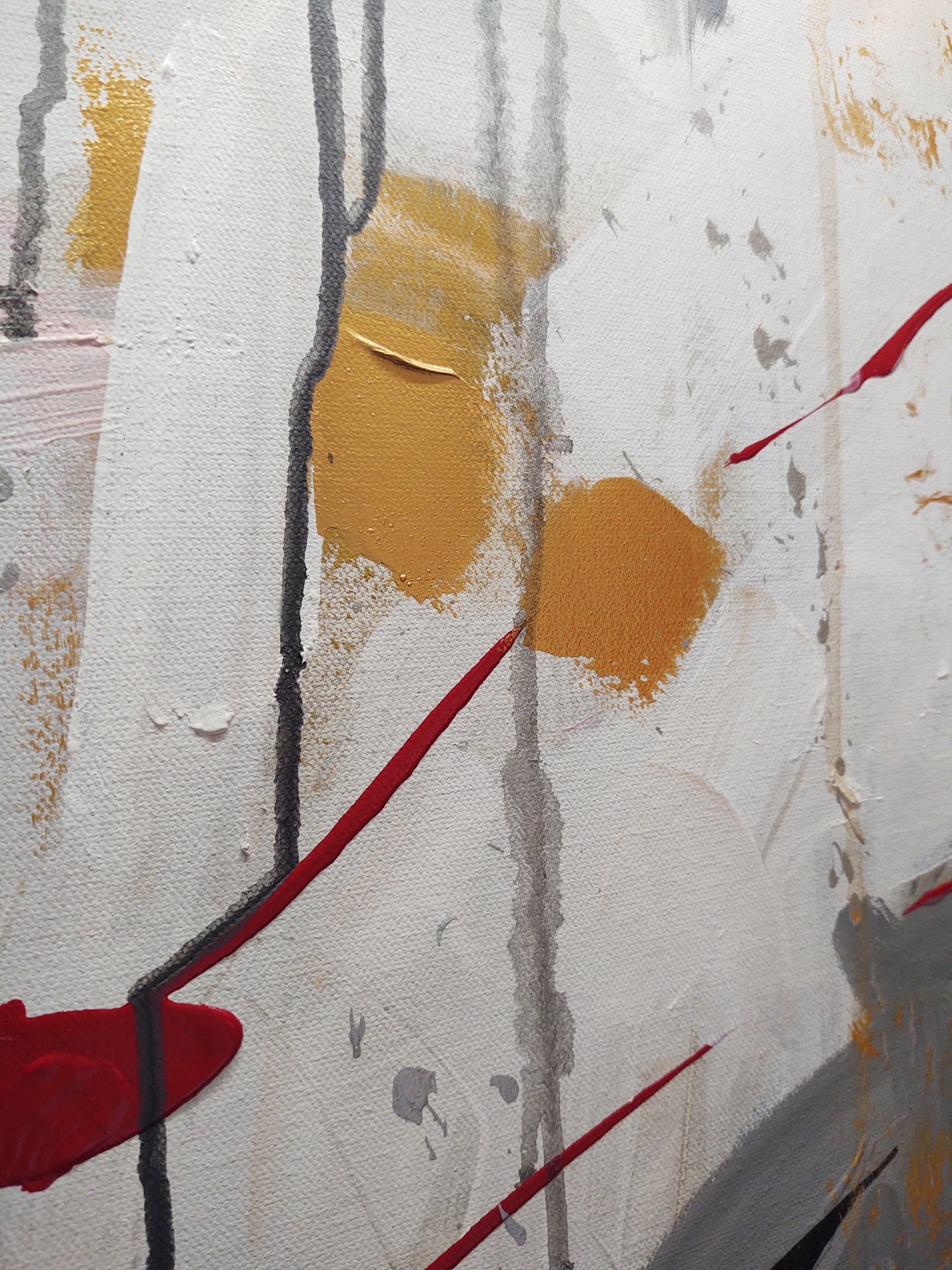 V Shaken and Stirred - 48x60 - Abstract Diptych - Gallery Exhibit