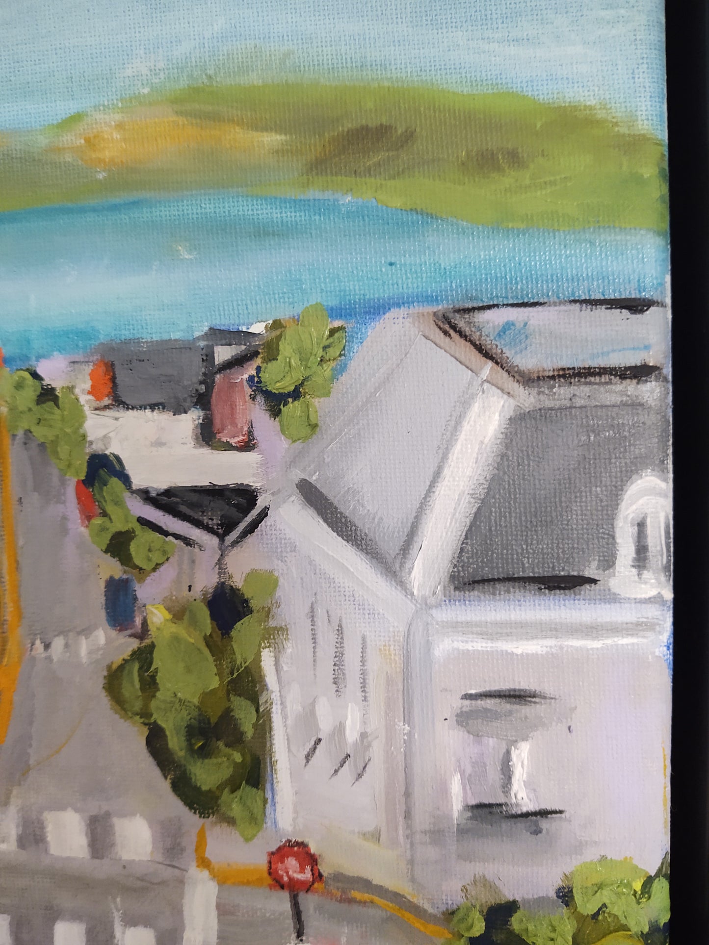 V Divisadero St. & Broadway 9 x 12 Oil on Canvas GAllery Exhibit