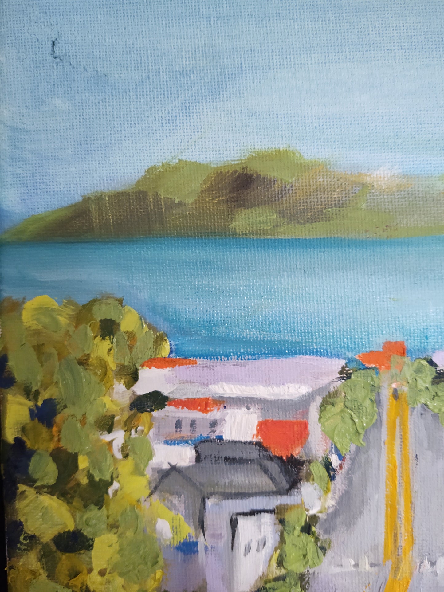 V Divisadero St. & Broadway 9 x 12 Oil on Canvas GAllery Exhibit