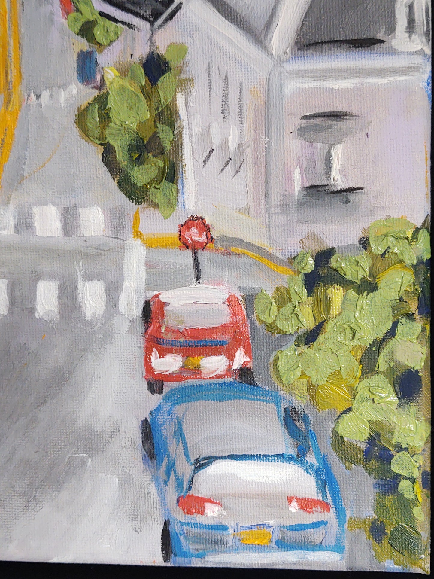 V Divisadero St. & Broadway 9 x 12 Oil on Canvas GAllery Exhibit
