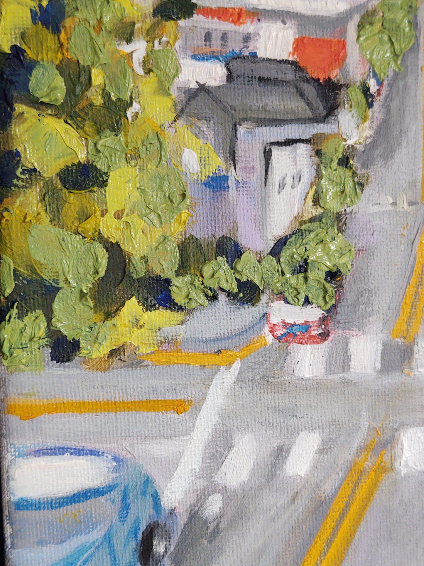 V Divisadero St. & Broadway 9 x 12 Oil on Canvas GAllery Exhibit