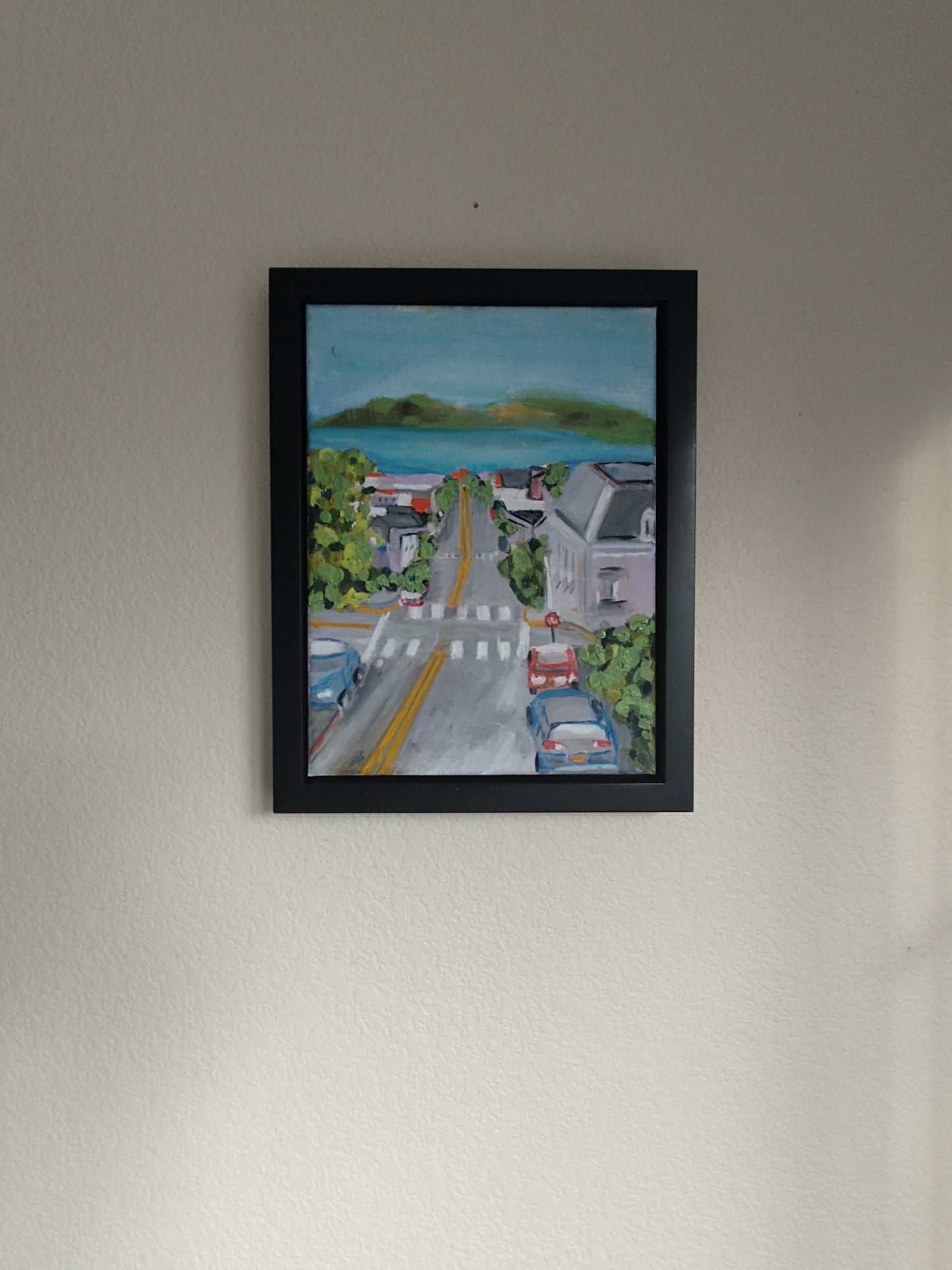 V Divisadero St. & Broadway 9 x 12 Oil on Canvas GAllery Exhibit