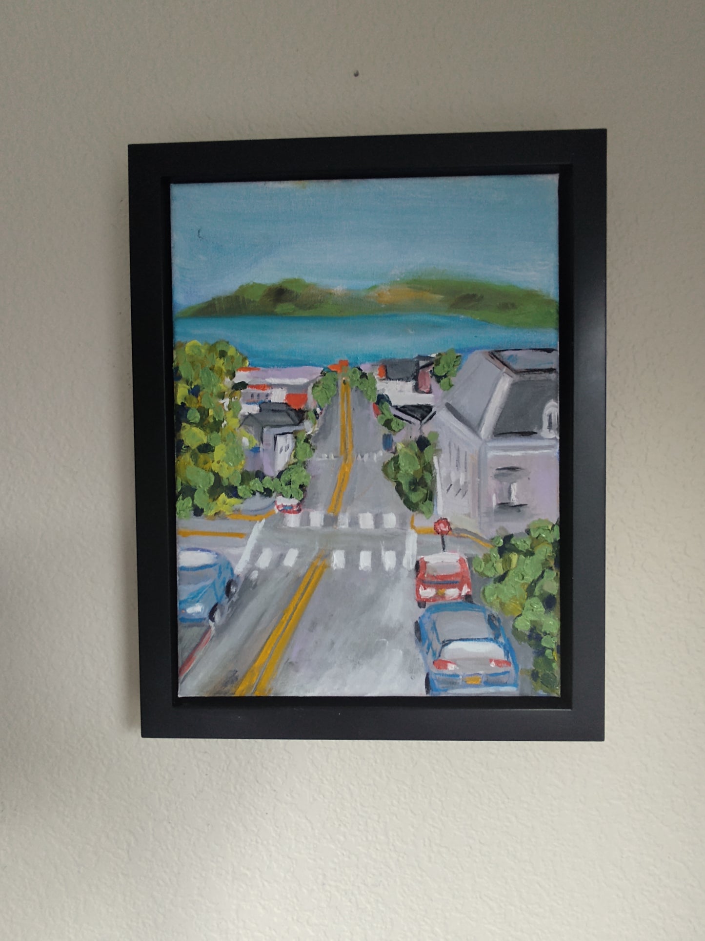 V Divisadero St. & Broadway 9 x 12 Oil on Canvas GAllery Exhibit