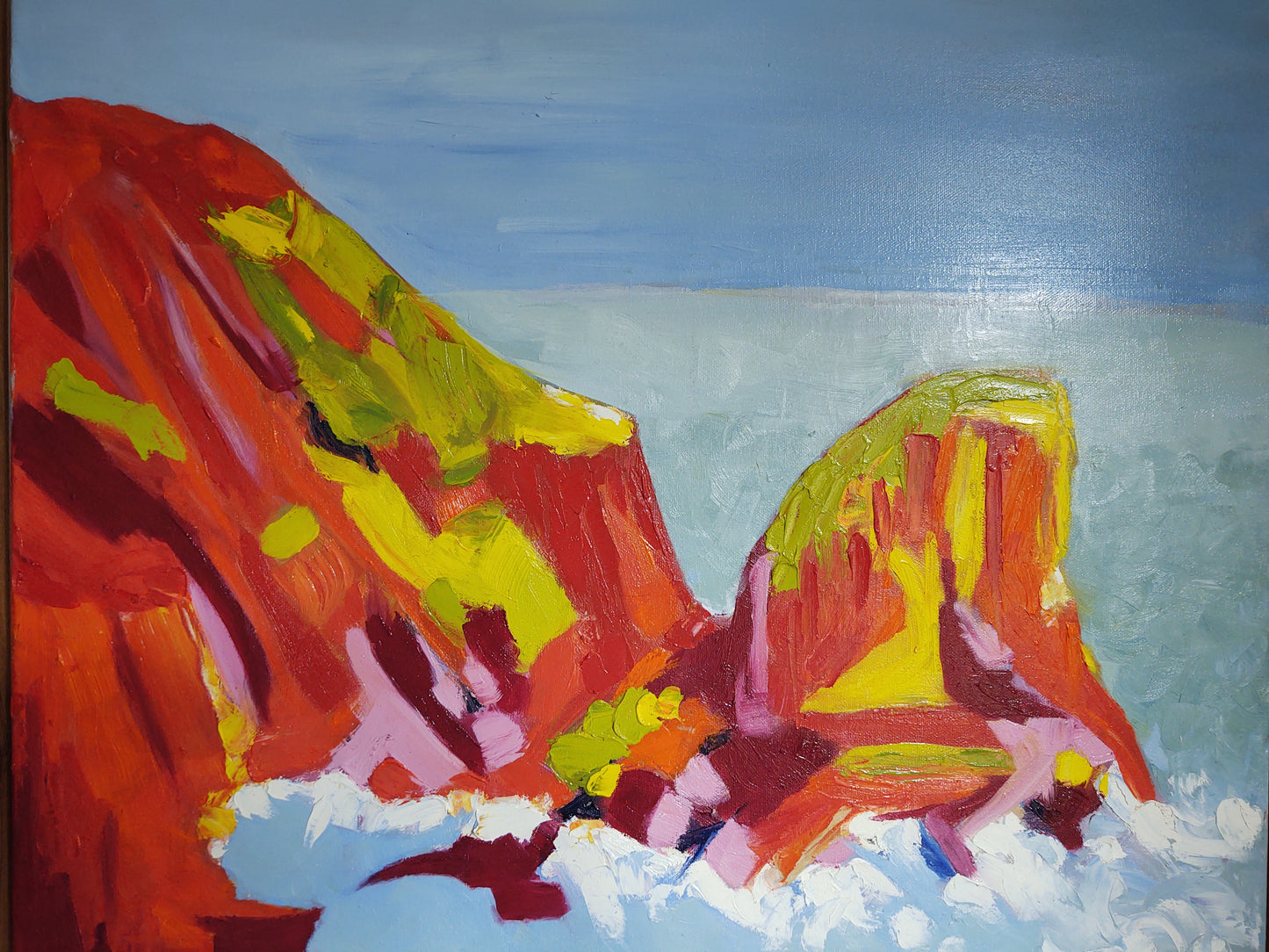 Pacifica Color Blaze-Rockaway Beach  20 x 24 x 1.5 Oil on Canvas