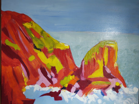V Pacifica Color Blaze-Rockaway Beach  20 x 24 x 1.5 Oil on Canvas