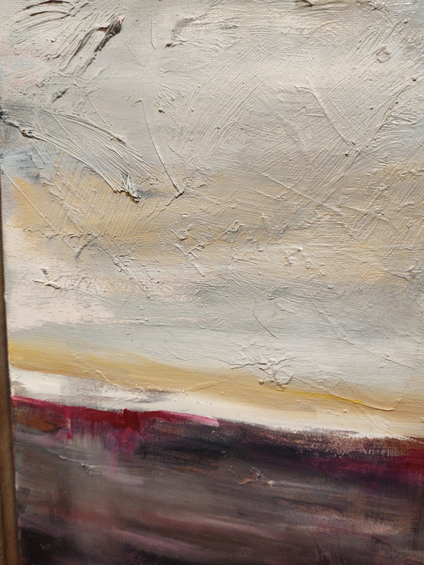V Magenta  Moonlight 10 x 20 Oil on Canvas