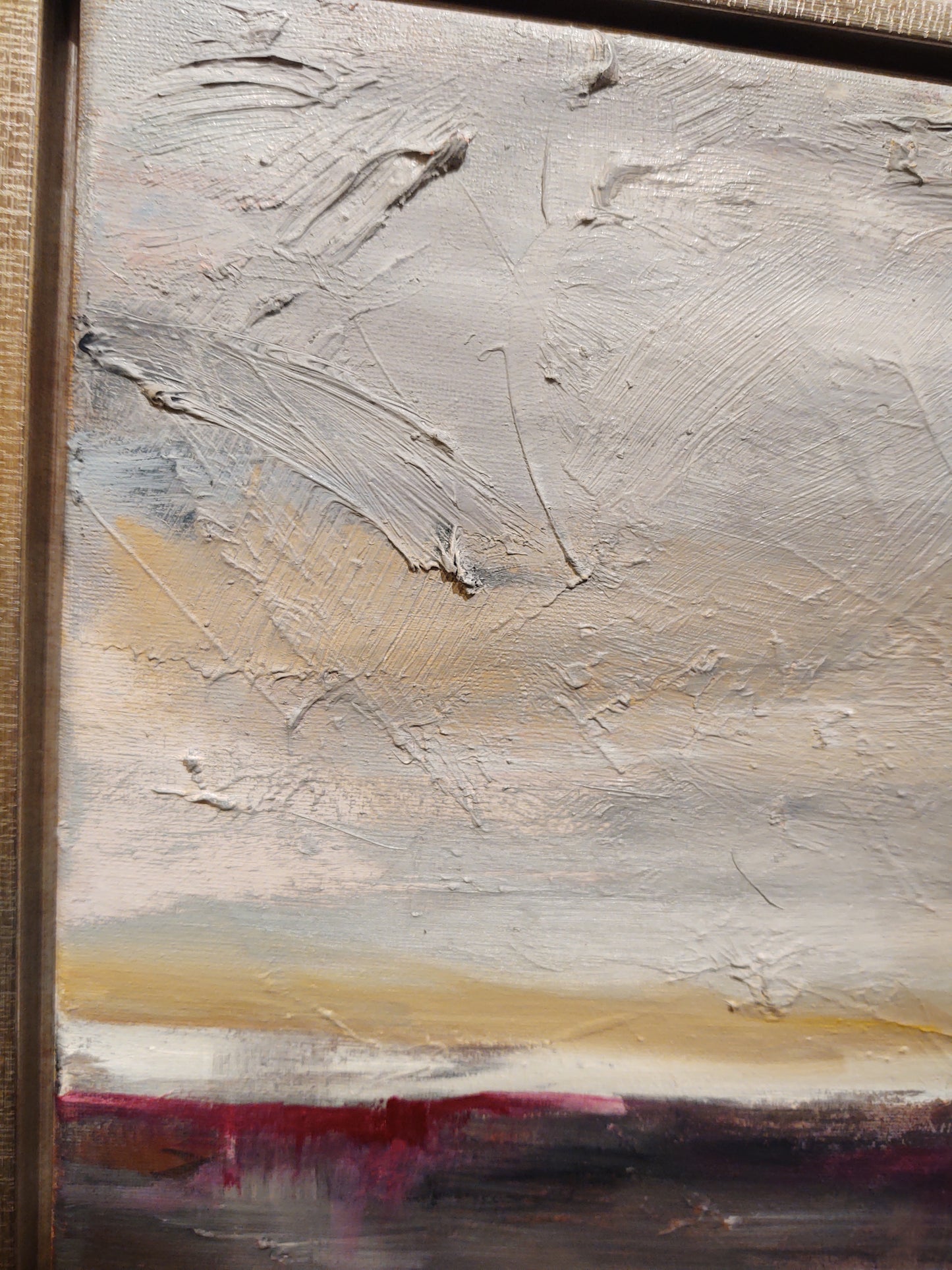 V Magenta  Moonlight 10 x 20 Oil on Canvas