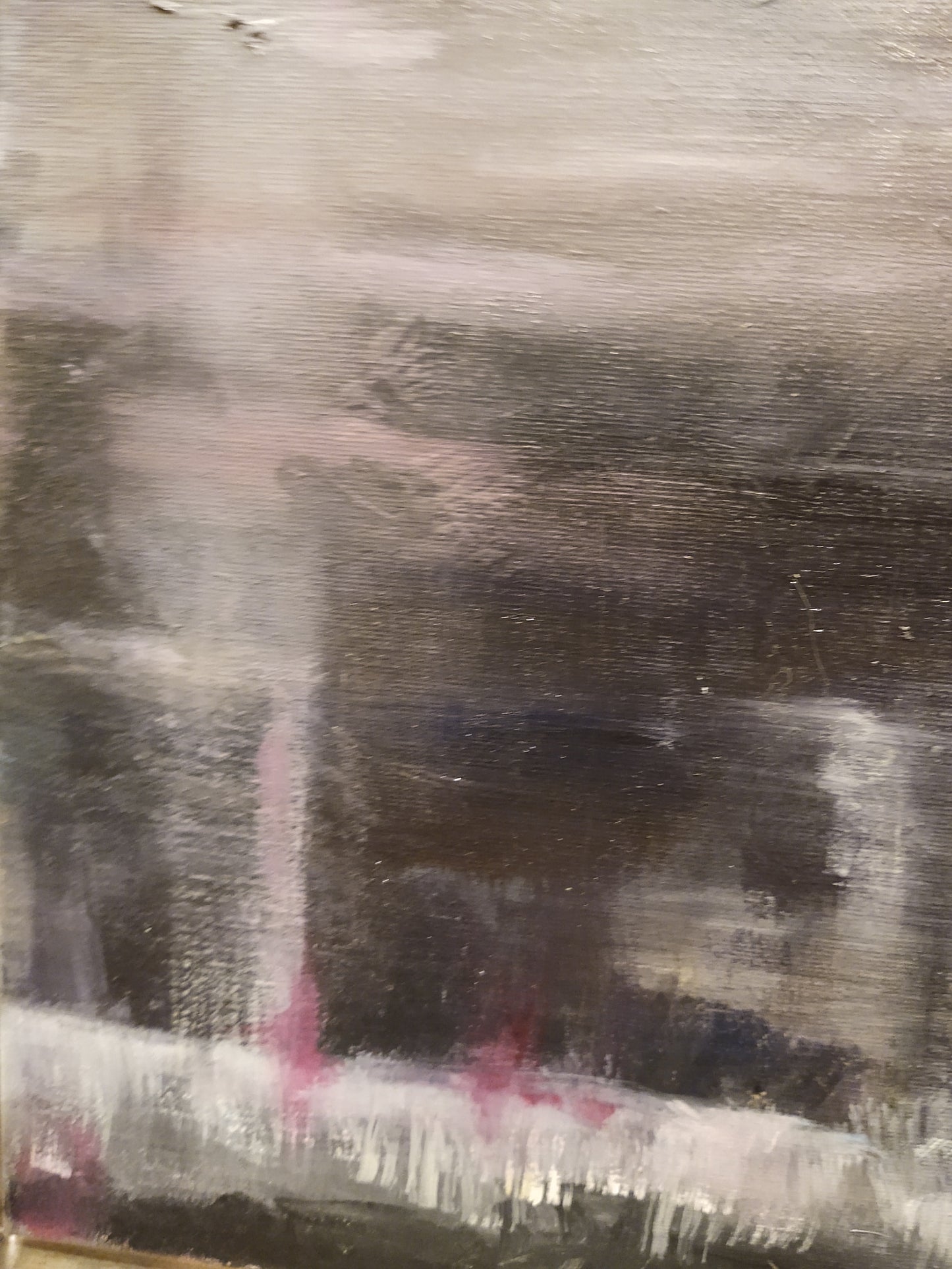 V Magenta  Moonlight 10 x 20 Oil on Canvas
