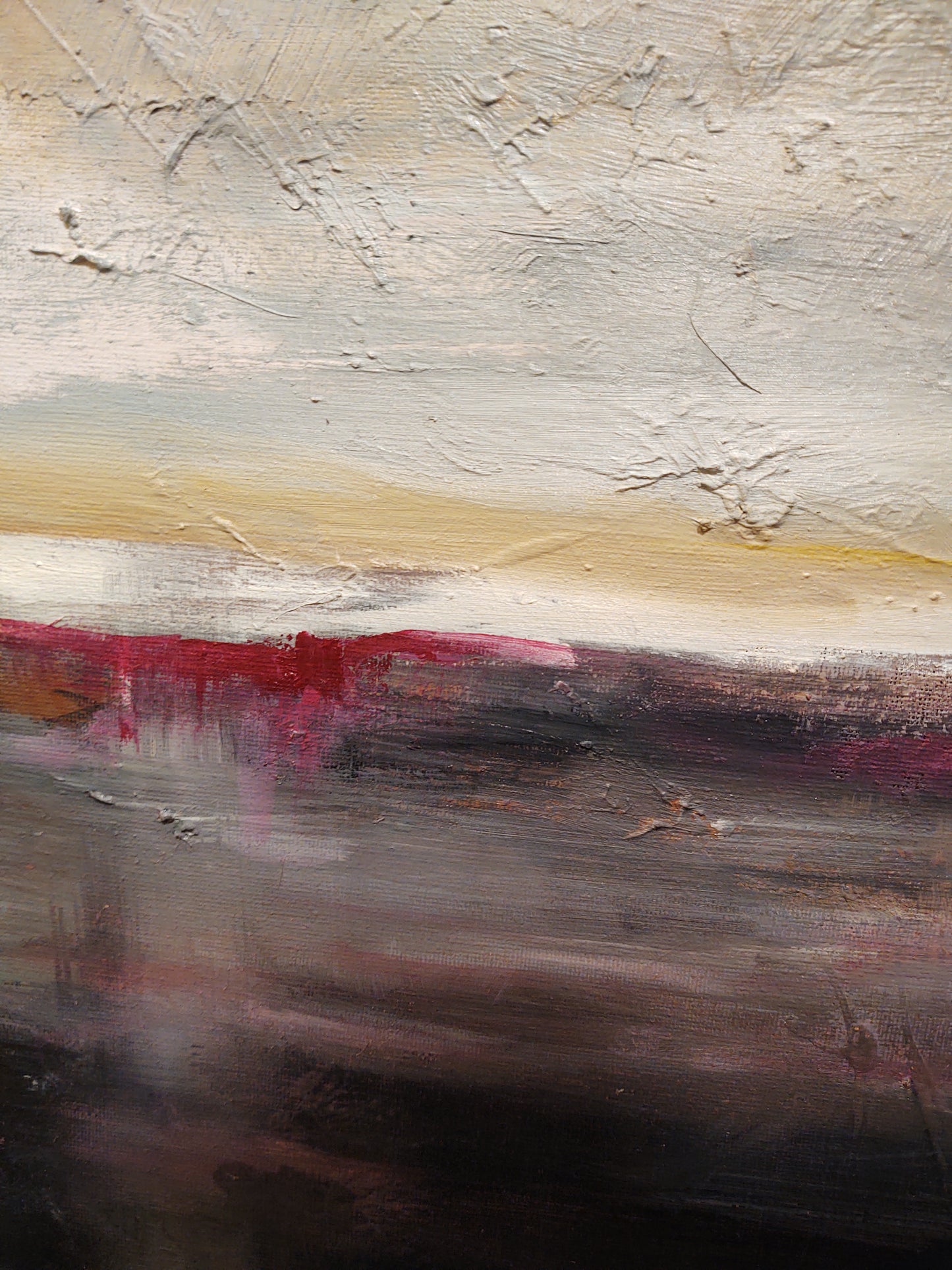 V Magenta  Moonlight 10 x 20 Oil on Canvas