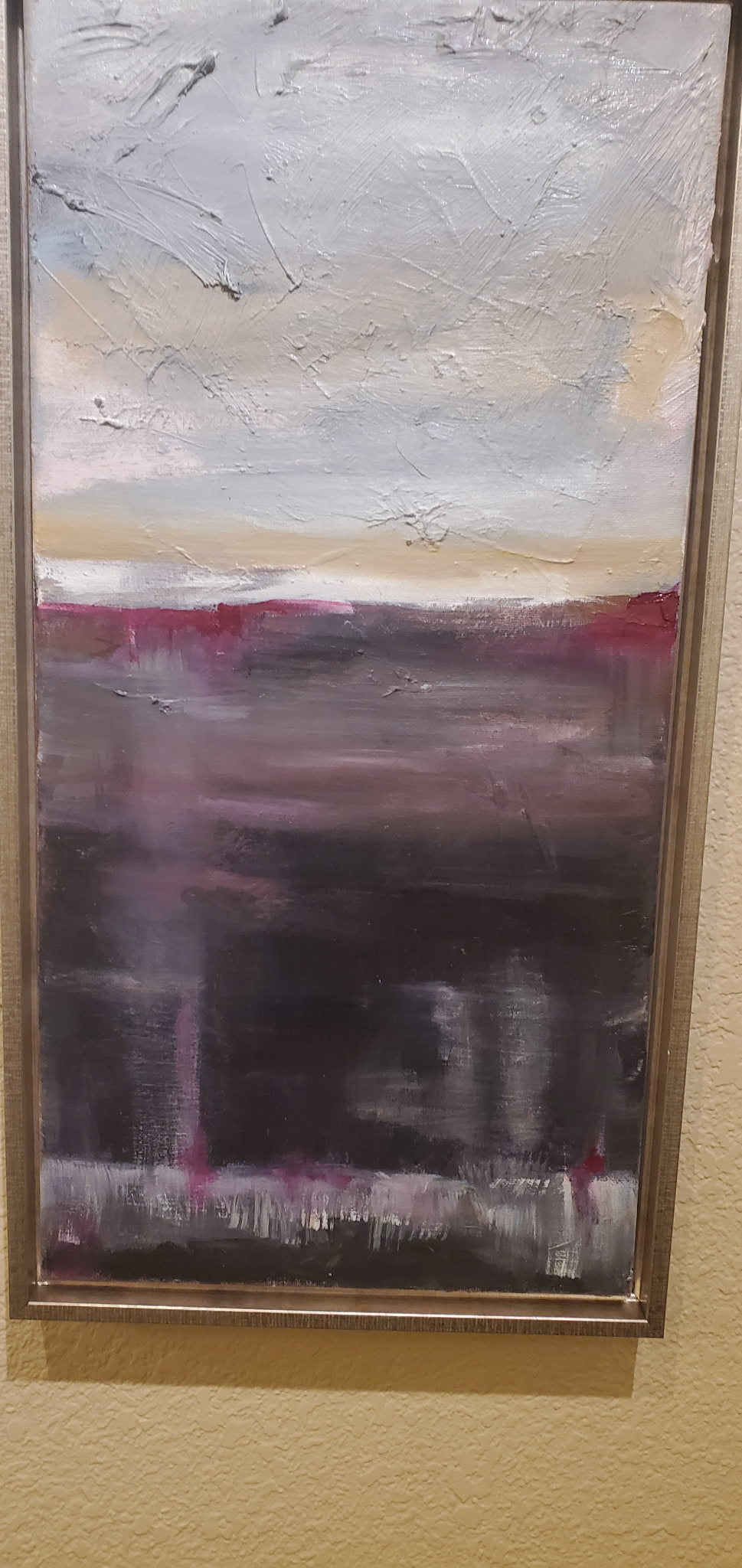 V Magenta  Moonlight 10 x 20 Oil on Canvas