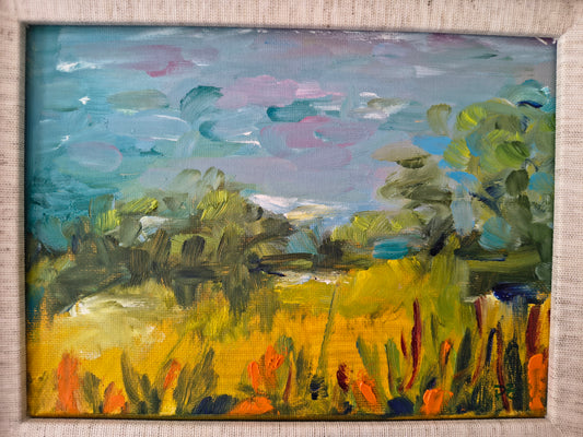 Eucalyptus Shadows- Kenwood 6 x 8 Oil on Canvas $600.00