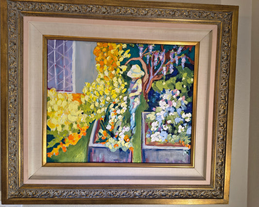 Gramm's Summer Vines  20 x 24 Oil on Canvas  Museum Framed $6,000.00
