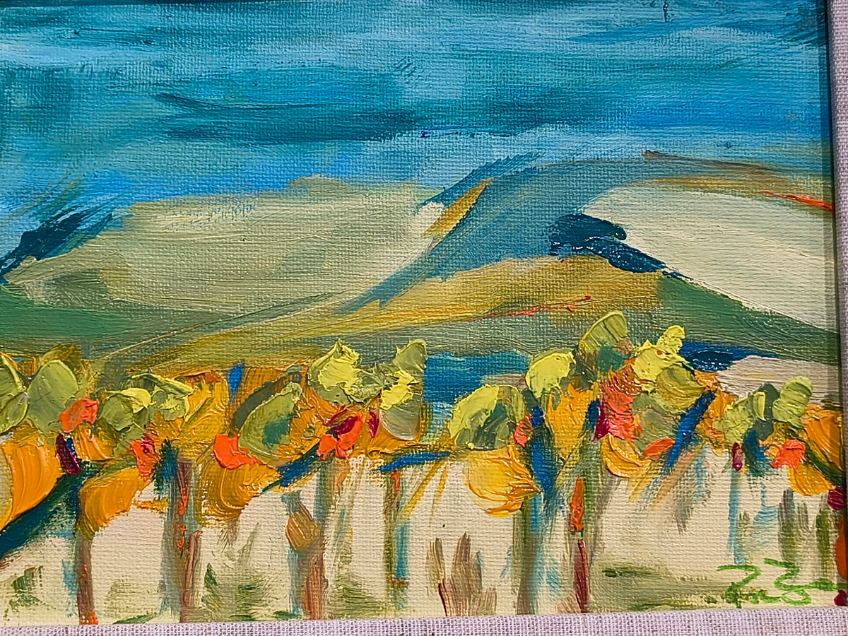 BD Sunflowers in the Vines 6 x 8 Oil on Canvas $600.00