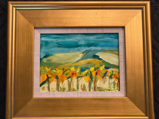 BD Sunflowers in the Vines 6 x 8 Oil on Canvas $600.00