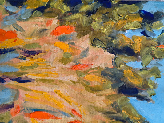 Summer Windswept Reeds 6 x 8 Oil on Canvas $600.00