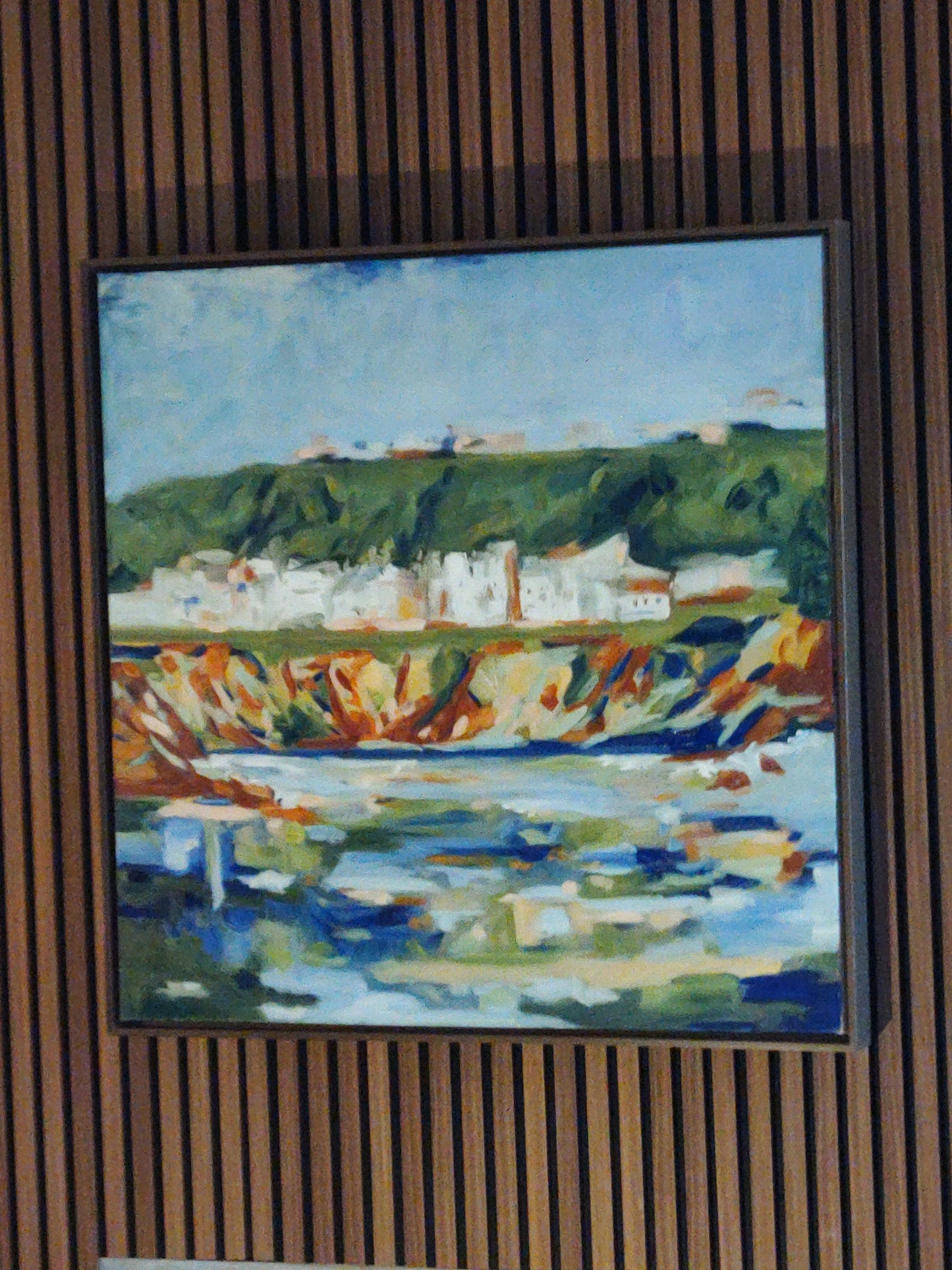 PA- DILLON BEACH-OCEANA FROM THE SEA 36 x 36 Oil on Canvas GALLERY EXHIBIT