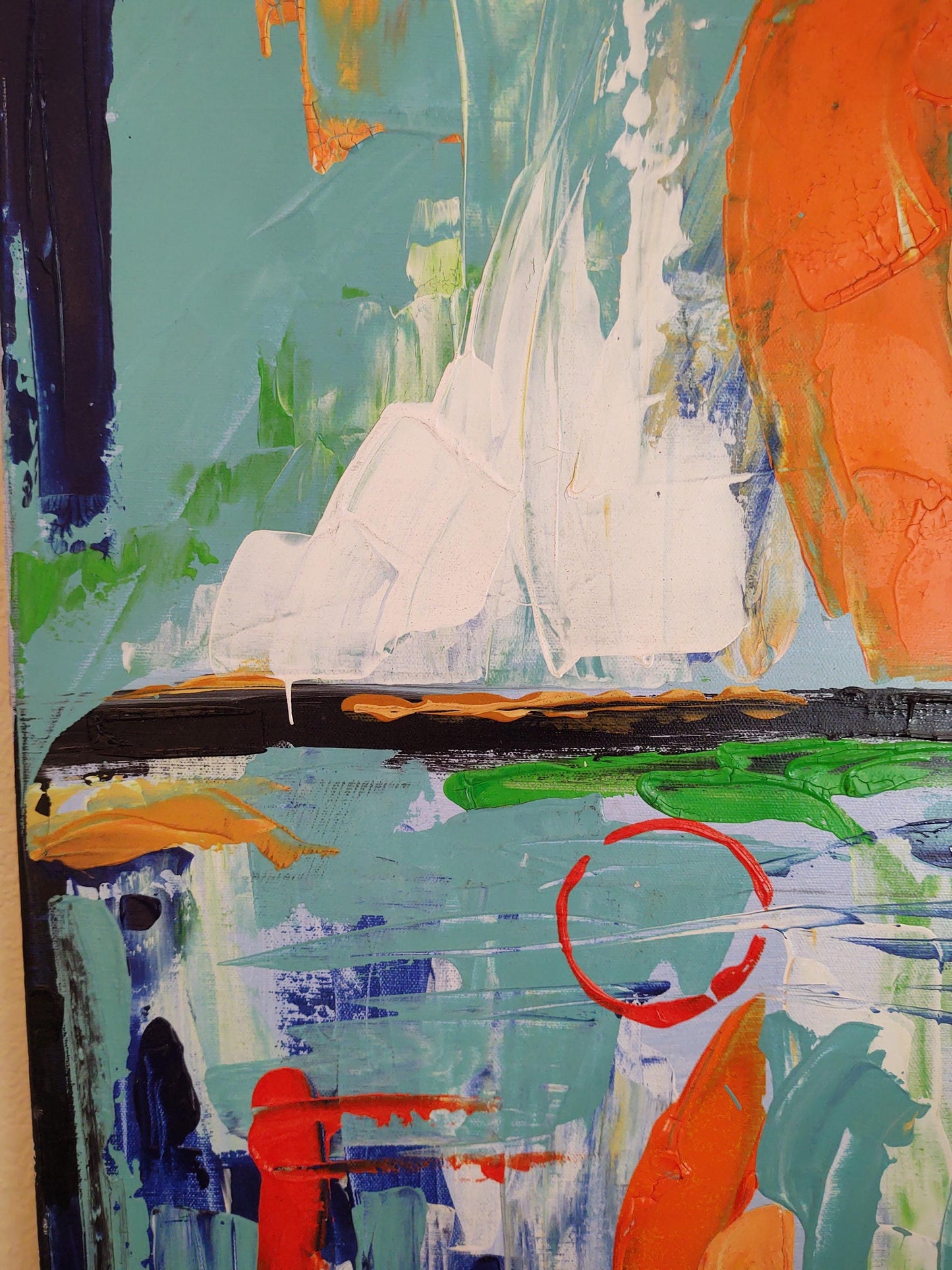 V Circus Daze 24 x 36 Acrylic on canvas