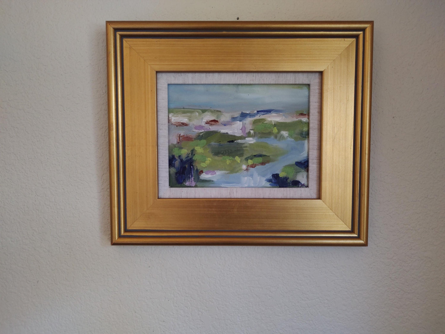 B Sonoma Creek Miniature Study - 6x8 - Oil on Canvas - Gallery Exhibit