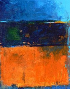 SOLD-Flames on the Horizon 36 x 36 Acrylic on Canvas