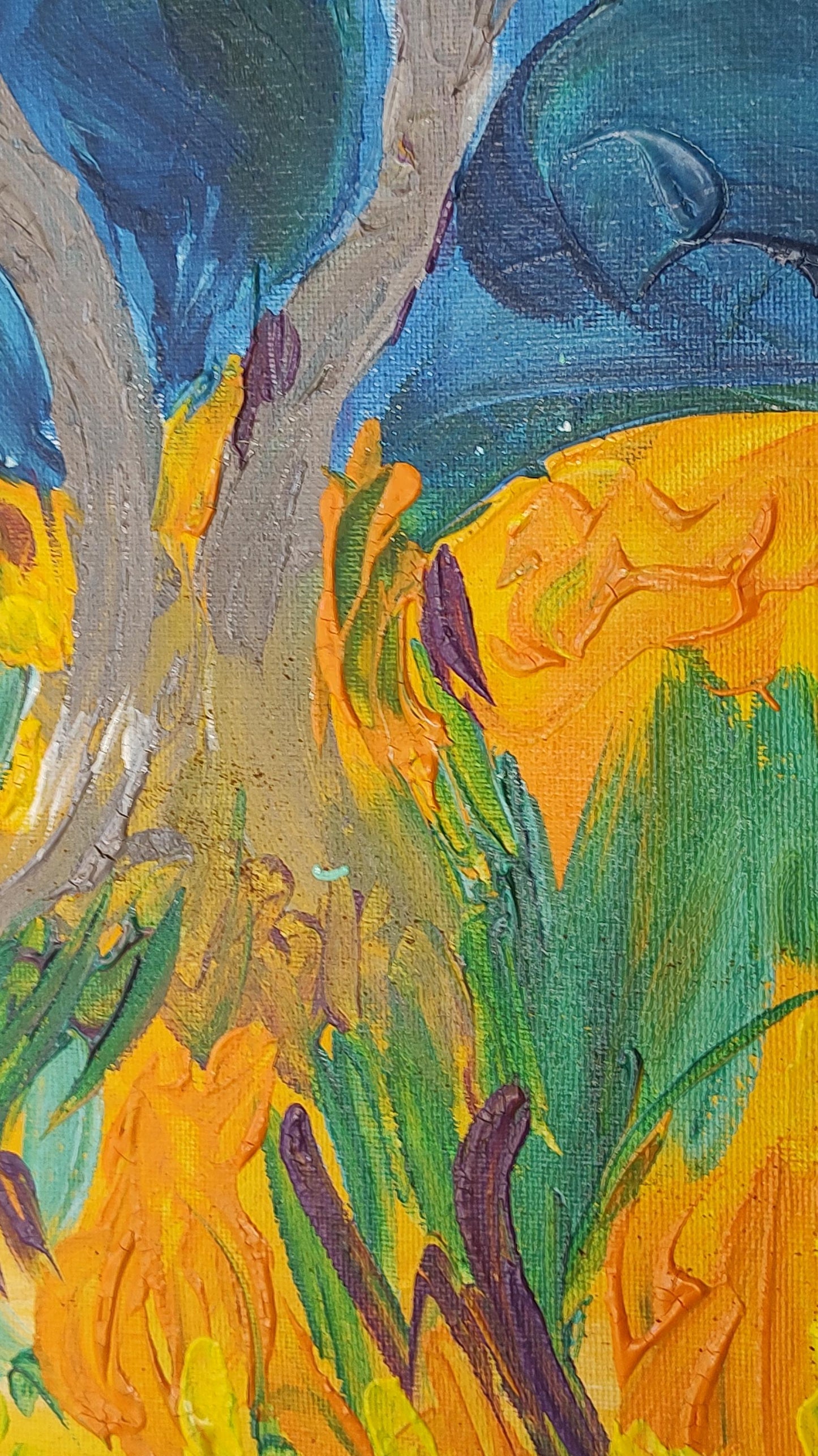 V Old Olive in Aix en Provence- 16 x 20 Heavy Body Acrylic on Canvas