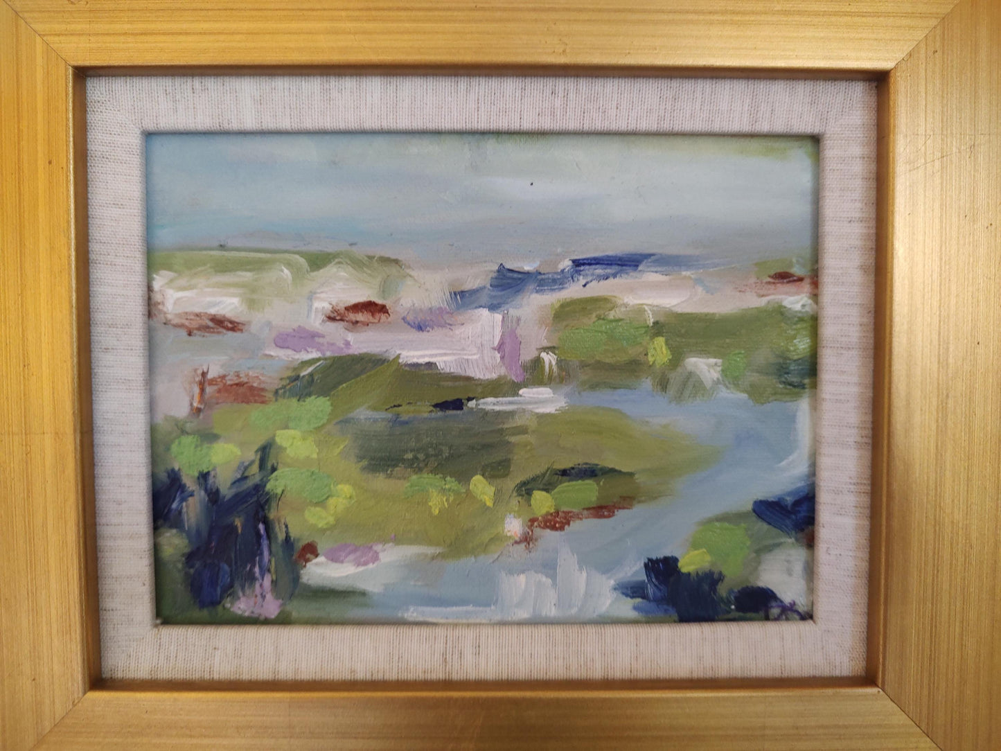 B Sonoma Creek Miniature Study - 6x8 - Oil on Canvas - Gallery Exhibit