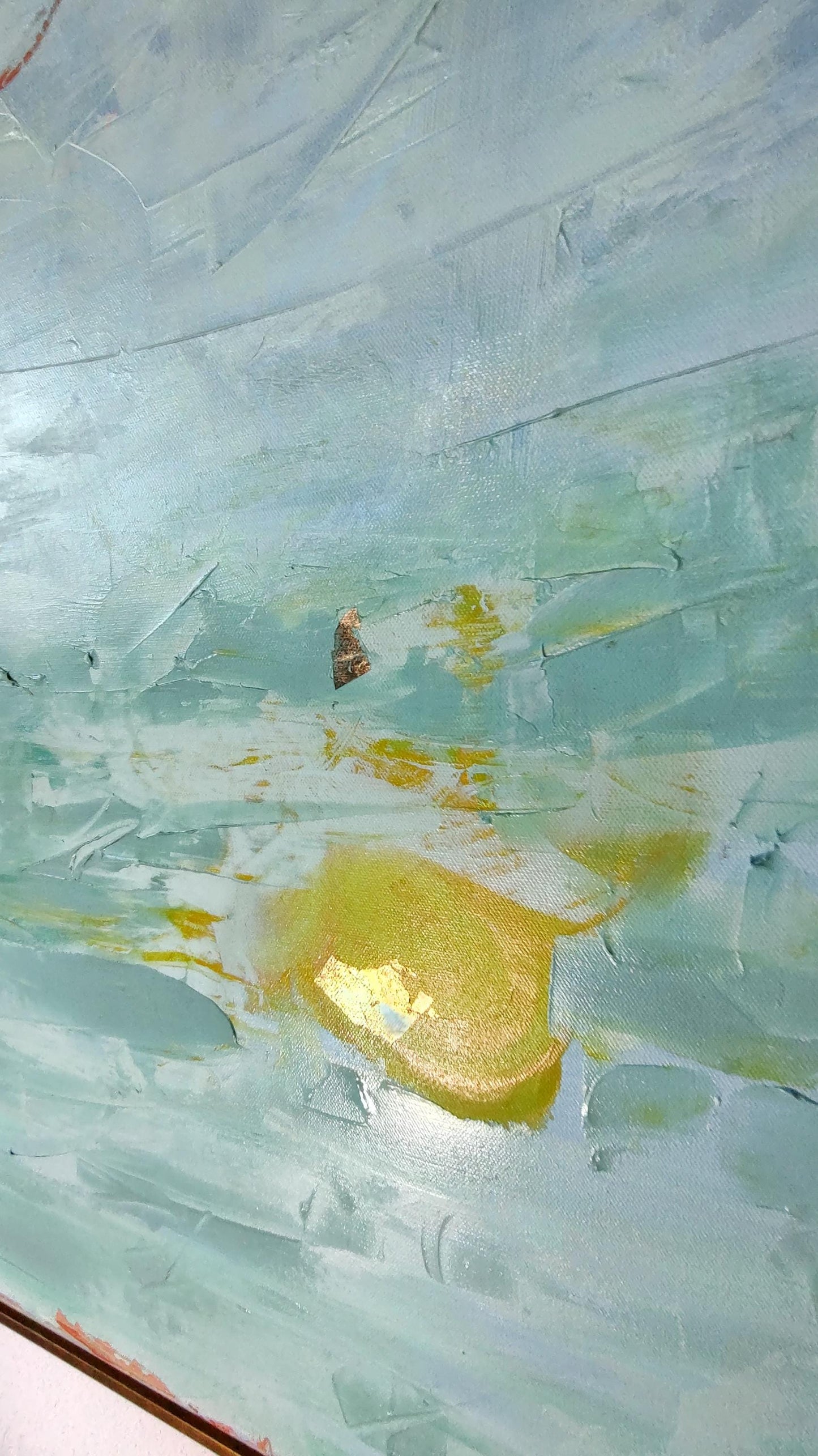 B ON HOLD Azure Alchemy - Finding the Light - 48x60 - Mixed Media-Canvas - Gallery Exhibit
