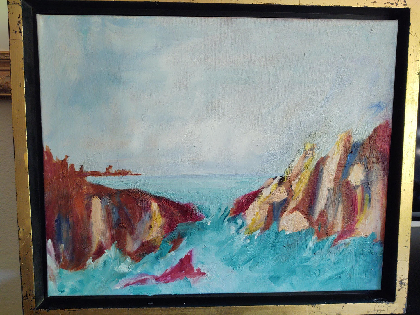 V North Coast Misty Morning 16 x 20 Oil on Canvas