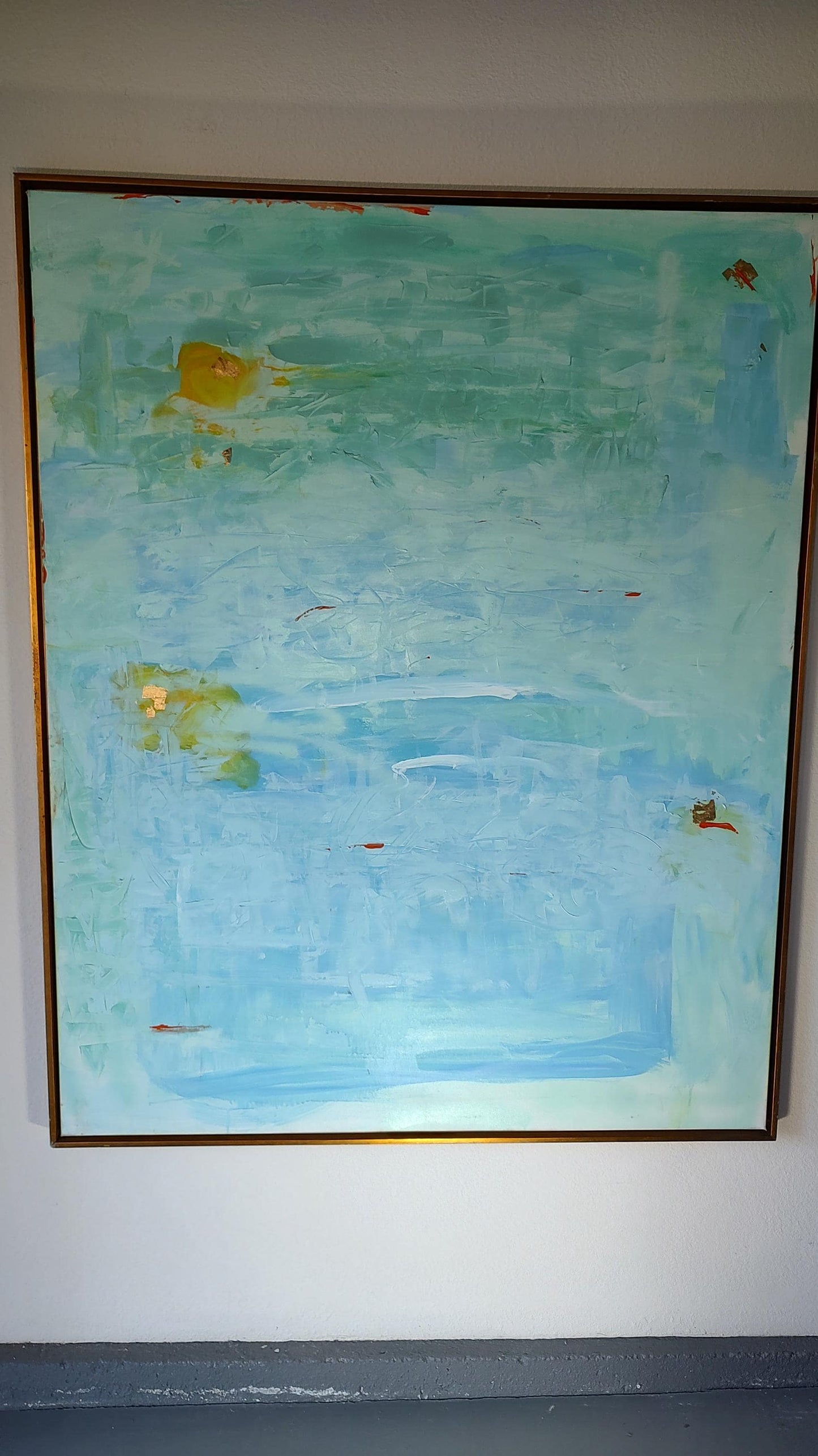 B ON HOLD Azure Alchemy - Finding the Light - 48x60 - Mixed Media-Canvas - Gallery Exhibit