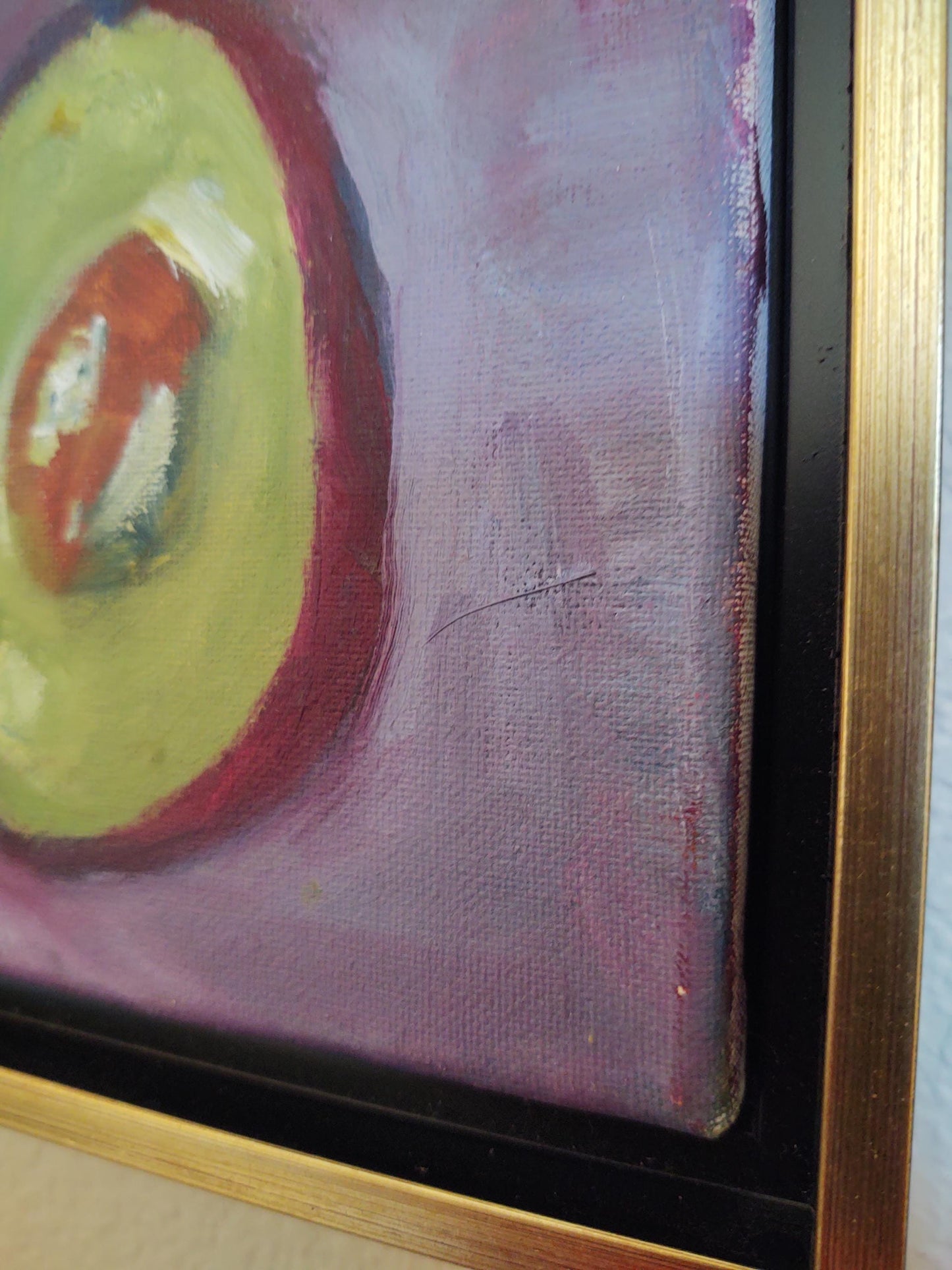 V Avocados-Still Life Study Triptych 8 x 10 Oil on Canvas