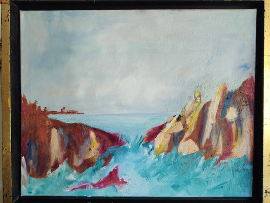 V North Coast Misty Morning 16 x 20 Oil on Canvas