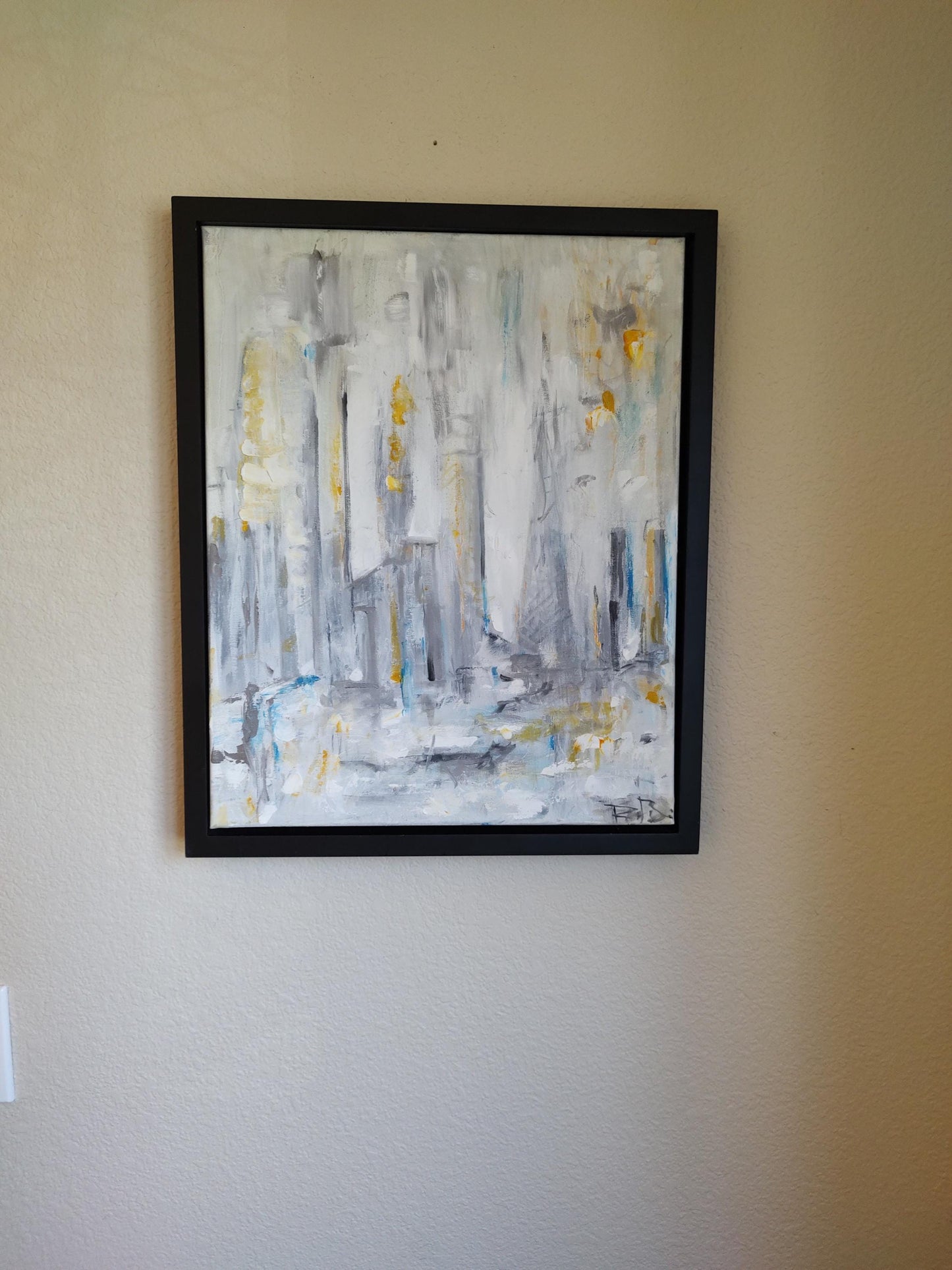 B Misty Morning San Francisco City Scape - 18x24 - Oil on Canvas - Gallery Exhibit