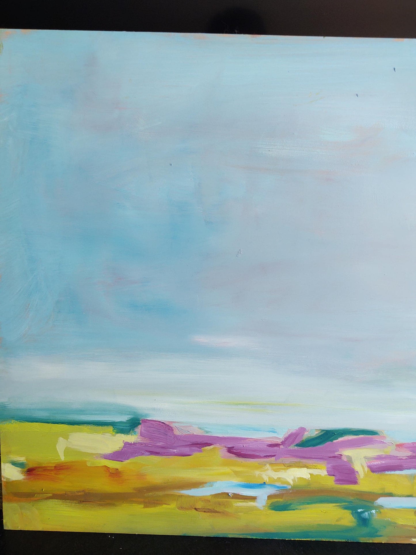SOLD Carneros Crush 24 x 24 Oil on Birch Wood Board