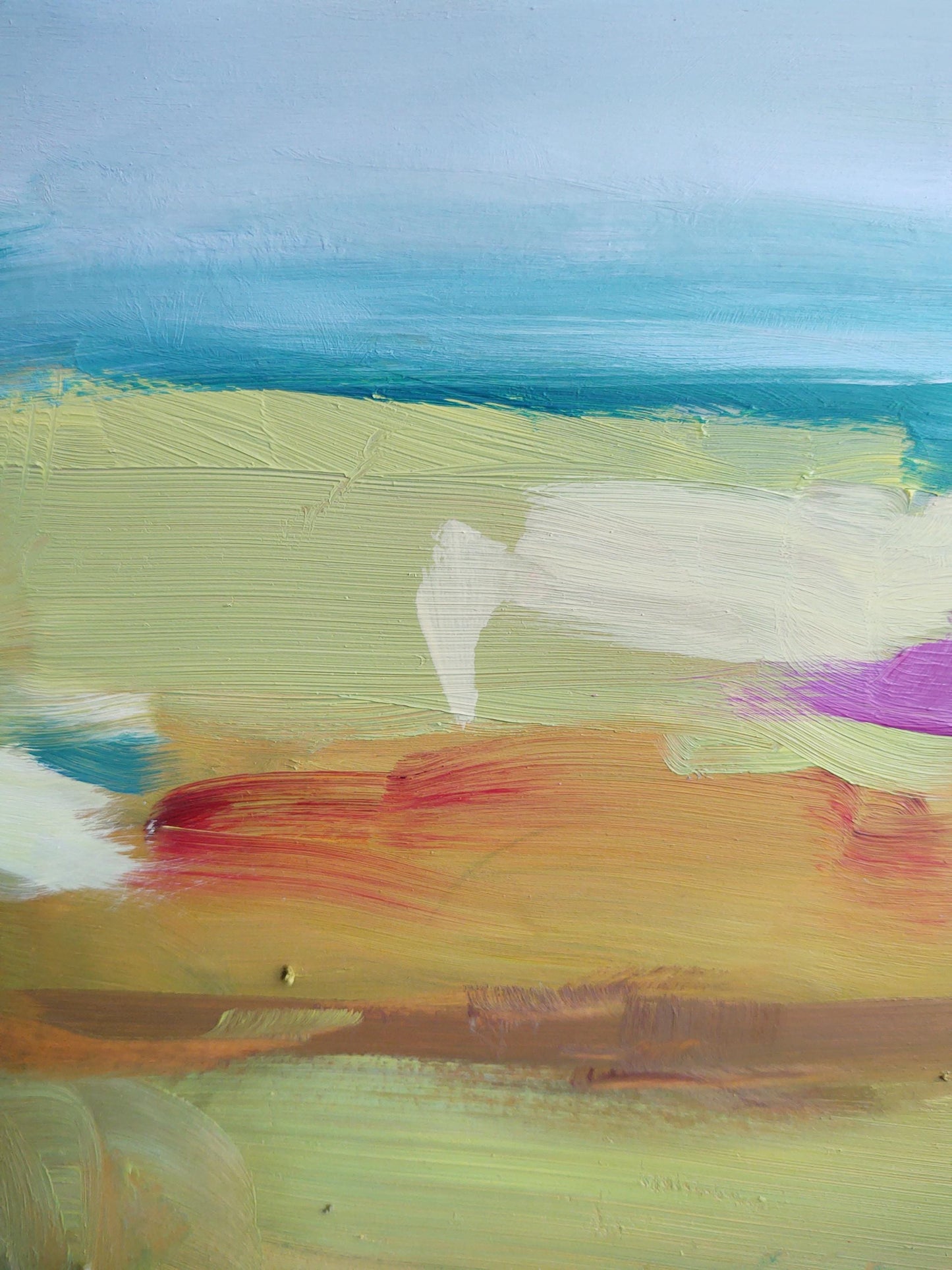 SOLD Carneros Crush 24 x 24 Oil on Birch Wood Board