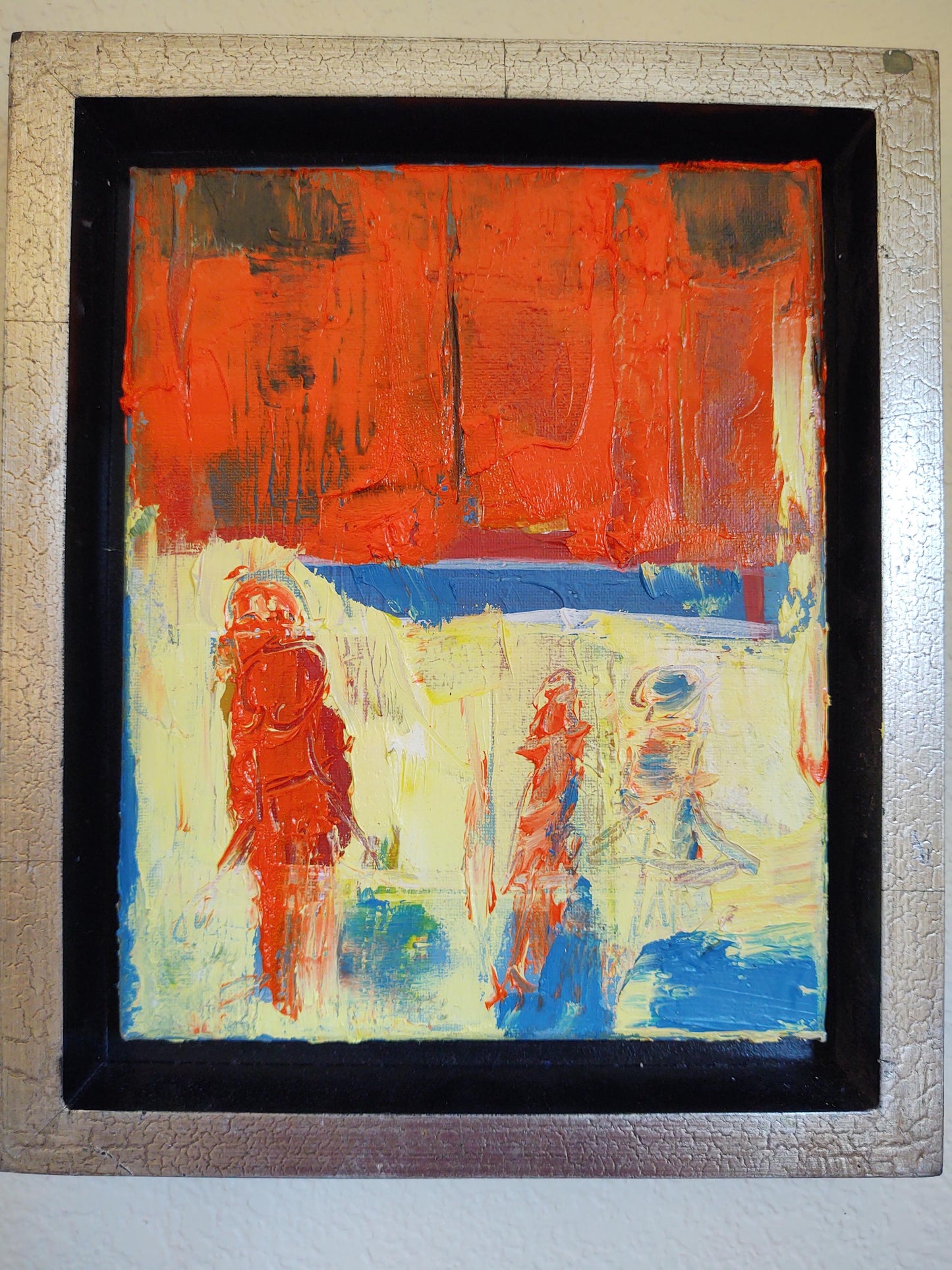 V Beach Day For Three 8 x 10 Oil on Canvas