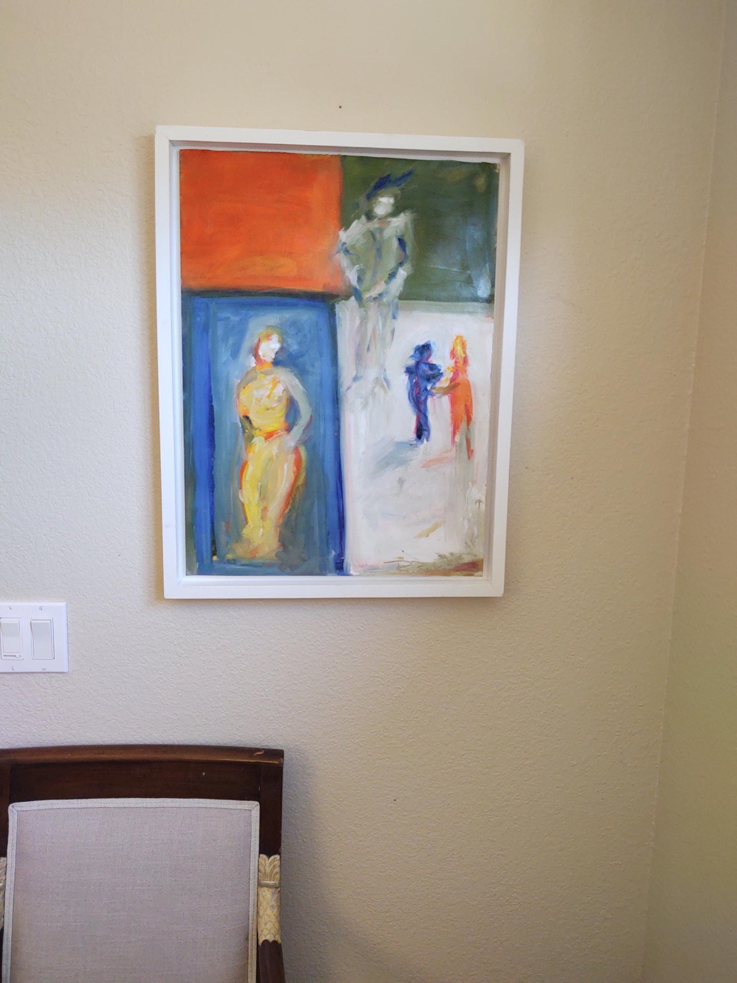 V Strike A Pose 18 x 24  Oil on Paper- Mounted on Canvas