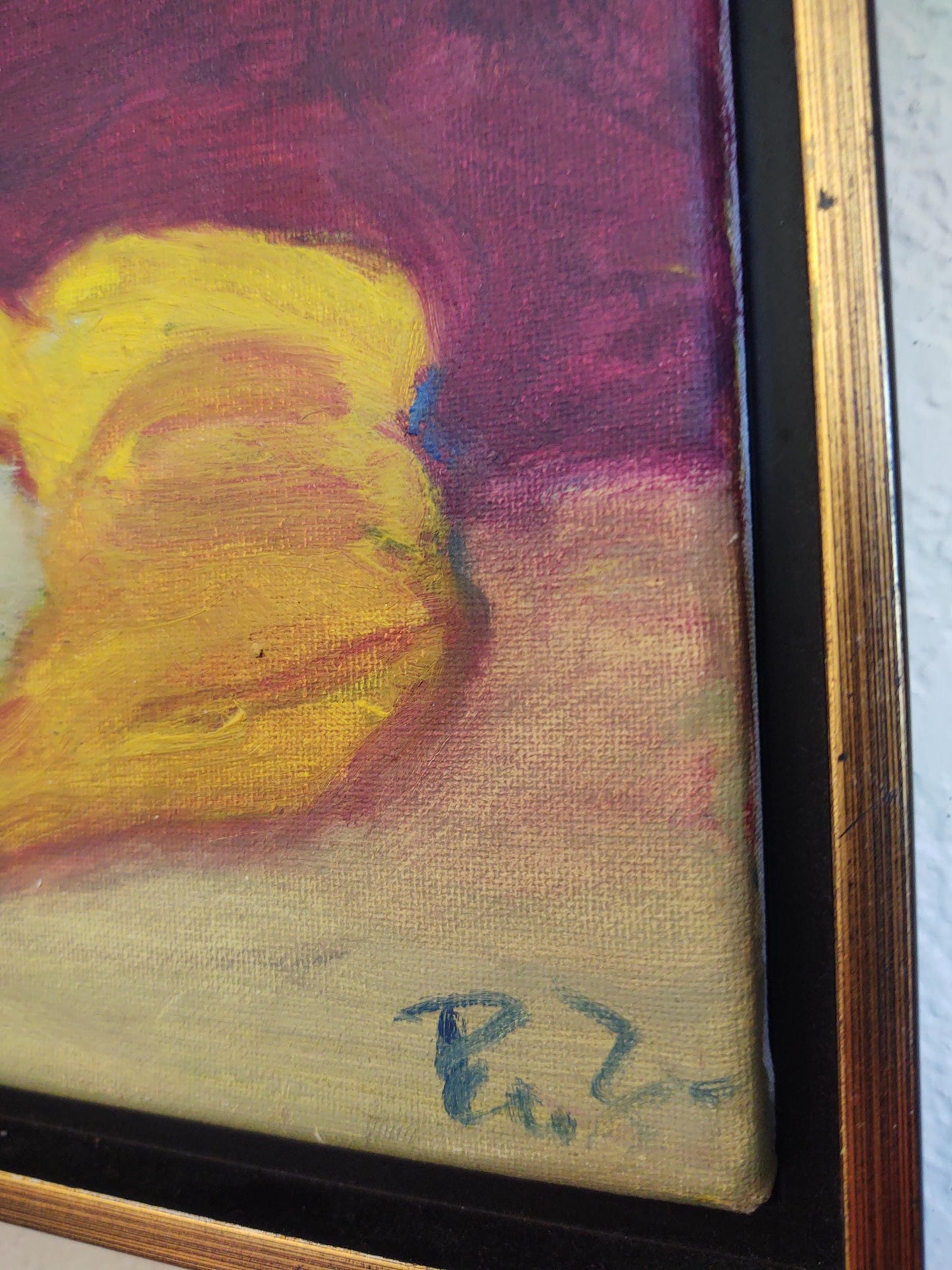 G Yellow Peppers-Still Life (Set 2 of 3) 8 x 10 Oil on Canvas