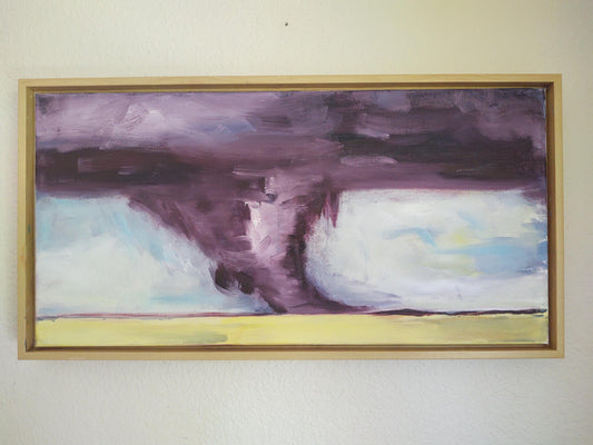 V Crimson Twister 10 x 20 Oil on Canvas