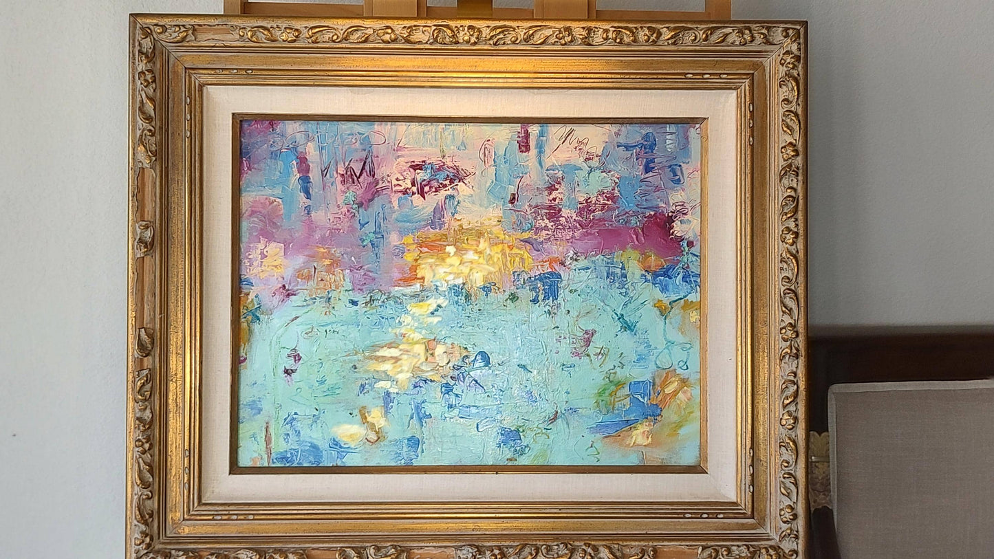 B Tiburon Twilight - 18x30 - Mixed Media on Canvas - Gallery Exhibit
