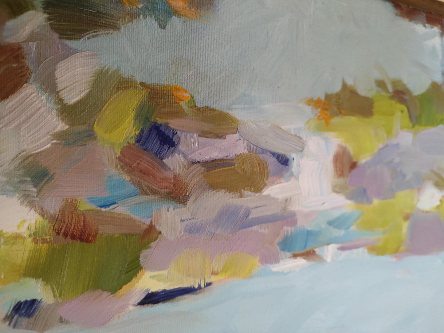 B Sonoma Creek: Lazy Daze - 10 x 20 - Oil on Canvas - Gallery Exhibit