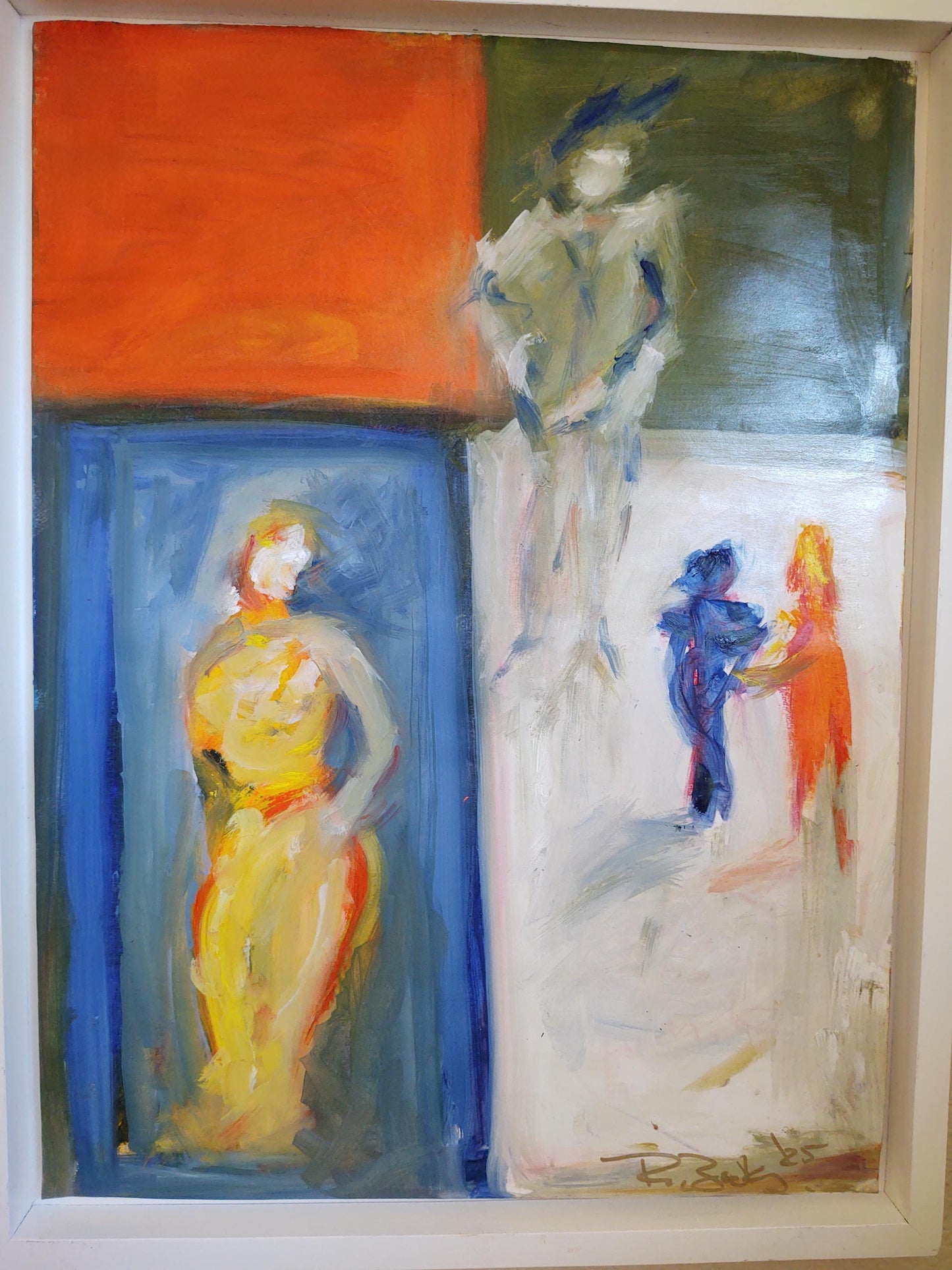 V Strike A Pose 18 x 24  Oil on Paper- Mounted on Canvas