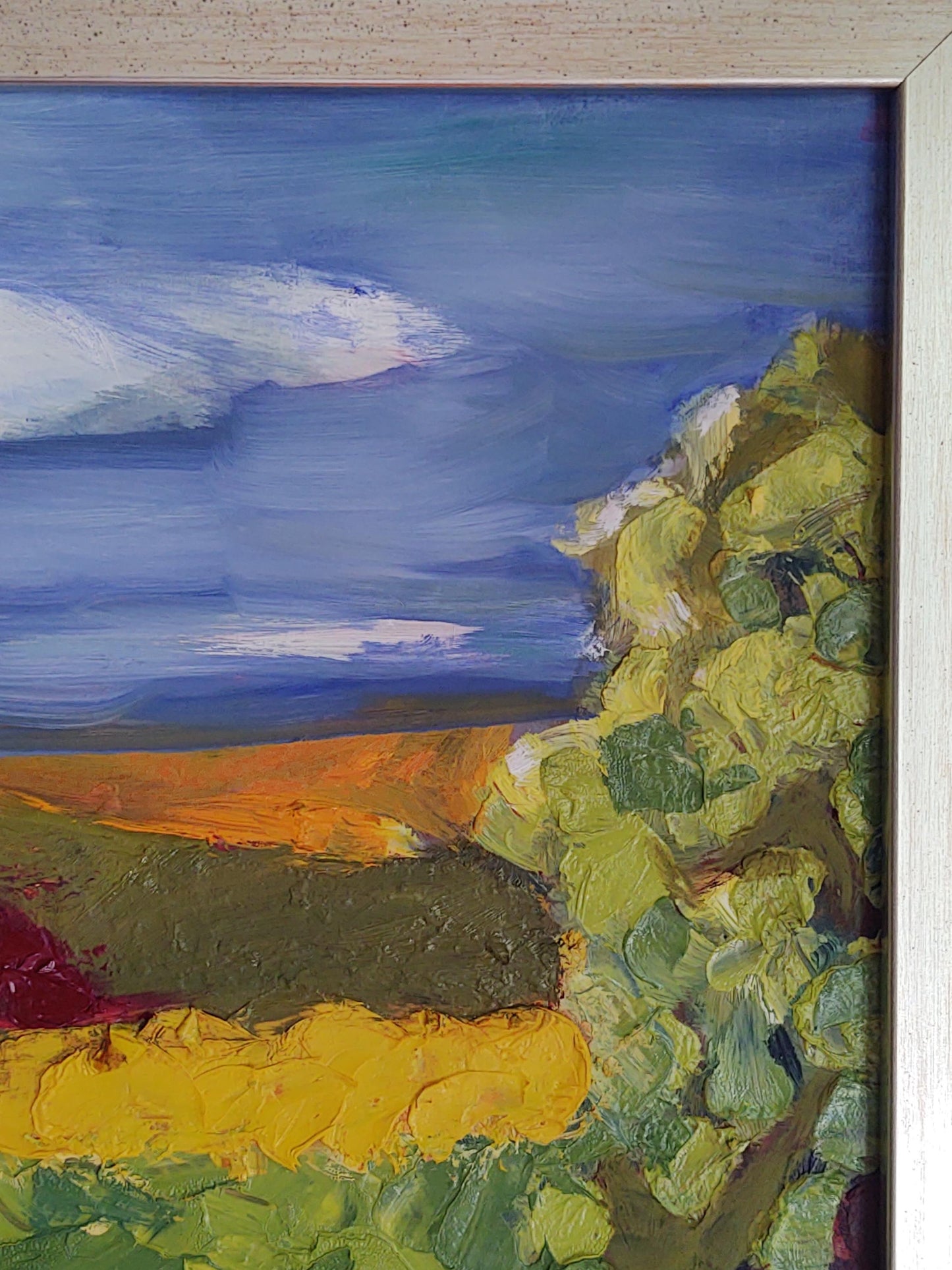 V Bennett Valley Road- Plein Air 12 x 12 Oil on Board