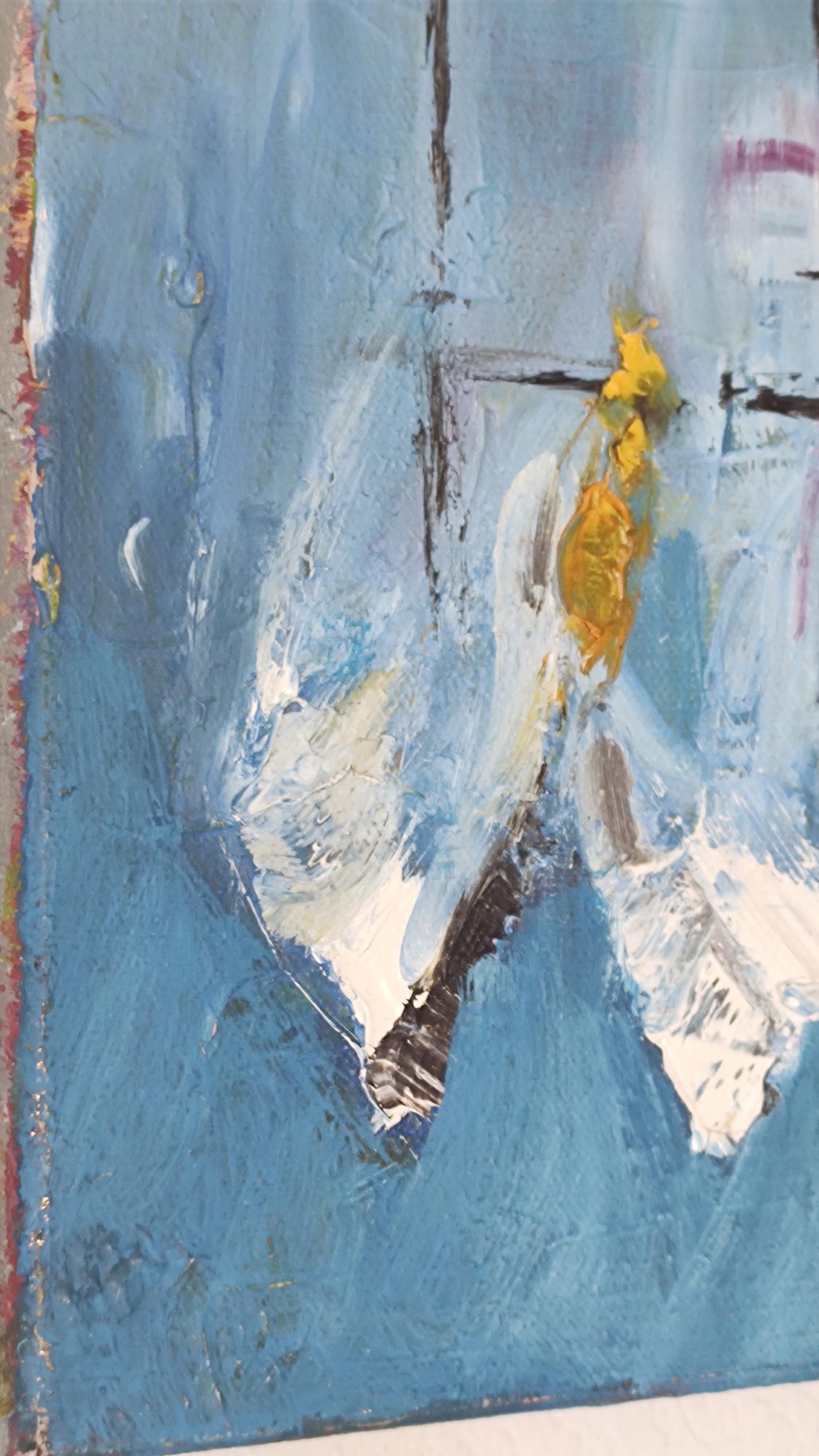 G Sausalito Raft Up 12 x 12 x 1.5 Acrylic on Canvas